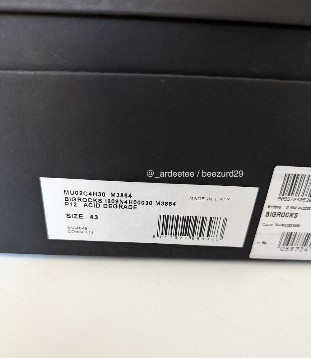 Moncler × Rick Owens *NEW* FUR BIGROCKS BOOTS ACID DEGRADE Size US 10 / EU 43 - 14 Thumbnail