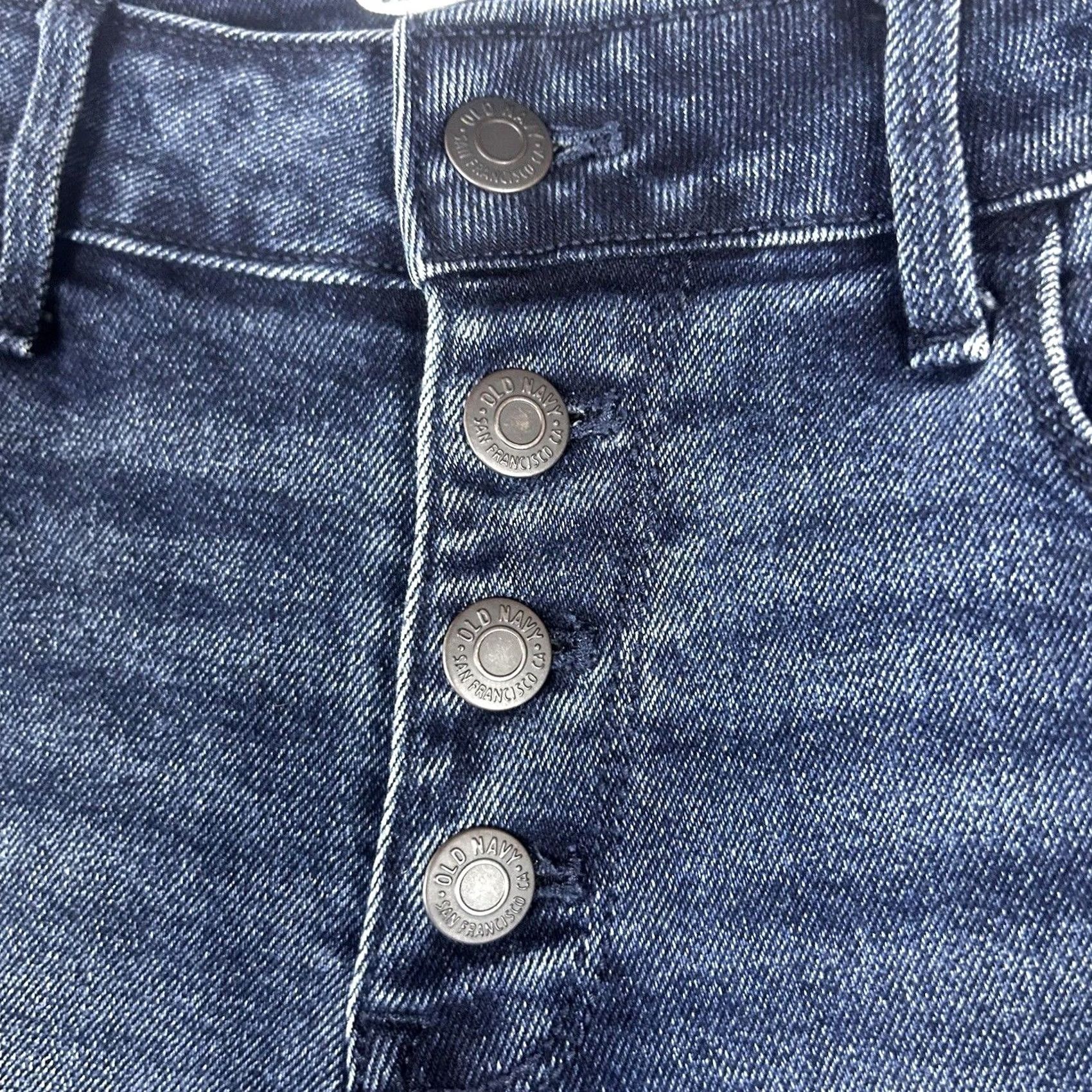 Old Navy Old Navy Rockstar Jeans Women's Size 2 Button Fly Mid Rise Skinny Denim Regular Inseam 27 Blue Jeans Size 26" / US 2 / IT 38 - 2 Thumbnail