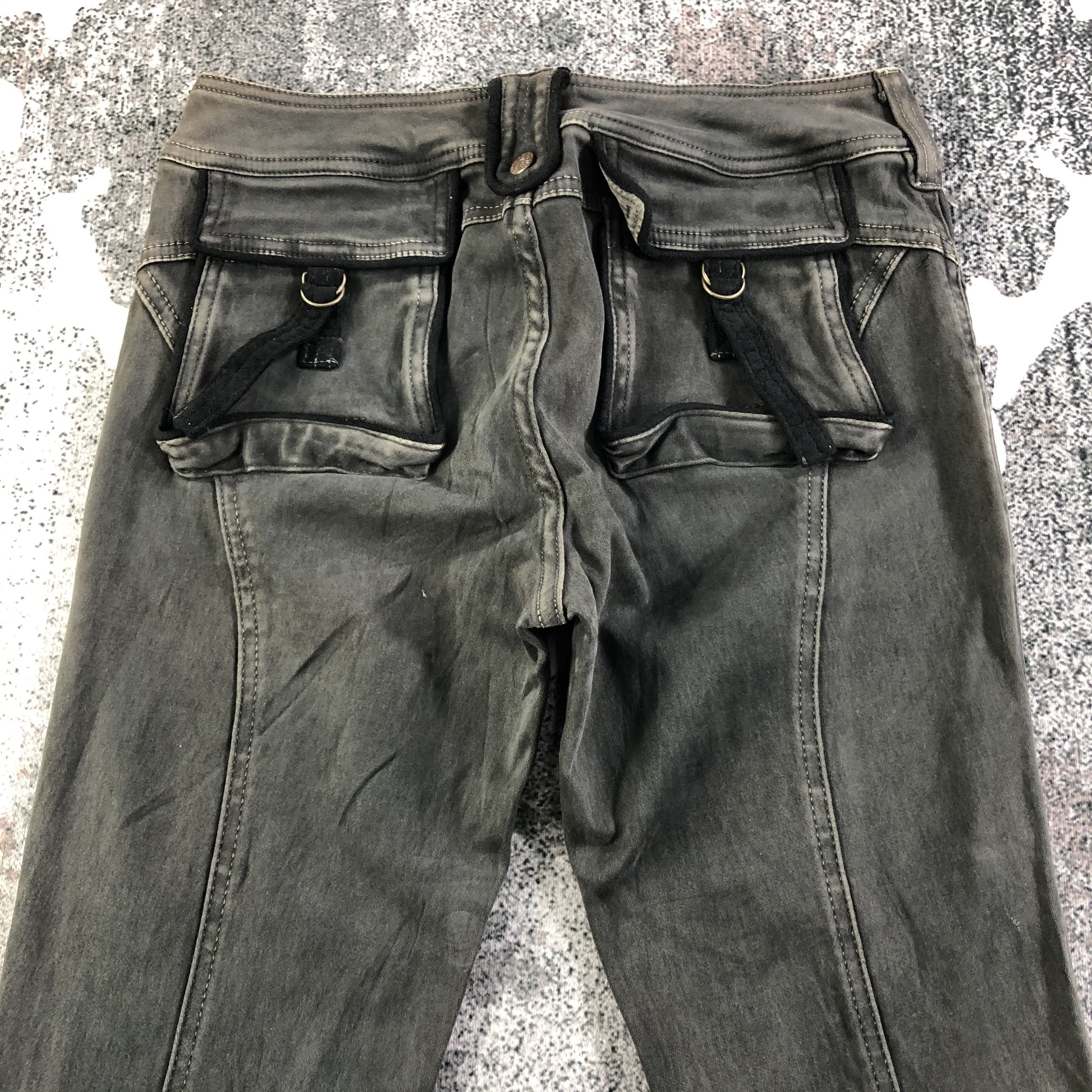Japanese Brand Flamingo Faded Flared Pants KJ2155 Size 26" / US 2 / IT 38 - 4 Thumbnail