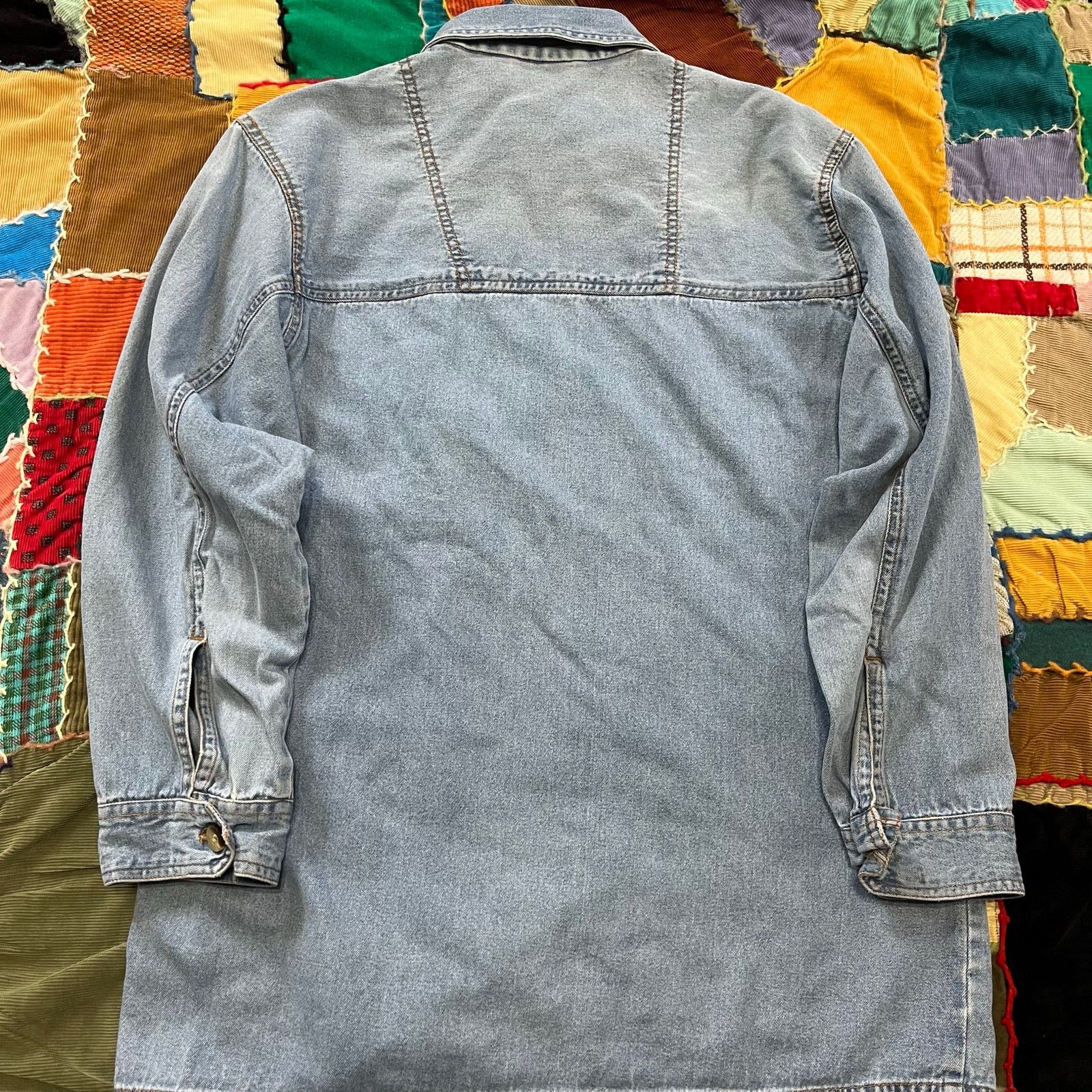 Other Vintage River Blues Plaid Lined Lighter Washed Denim Button Size US M / EU 48-50 / 2 - 2 Thumbnail