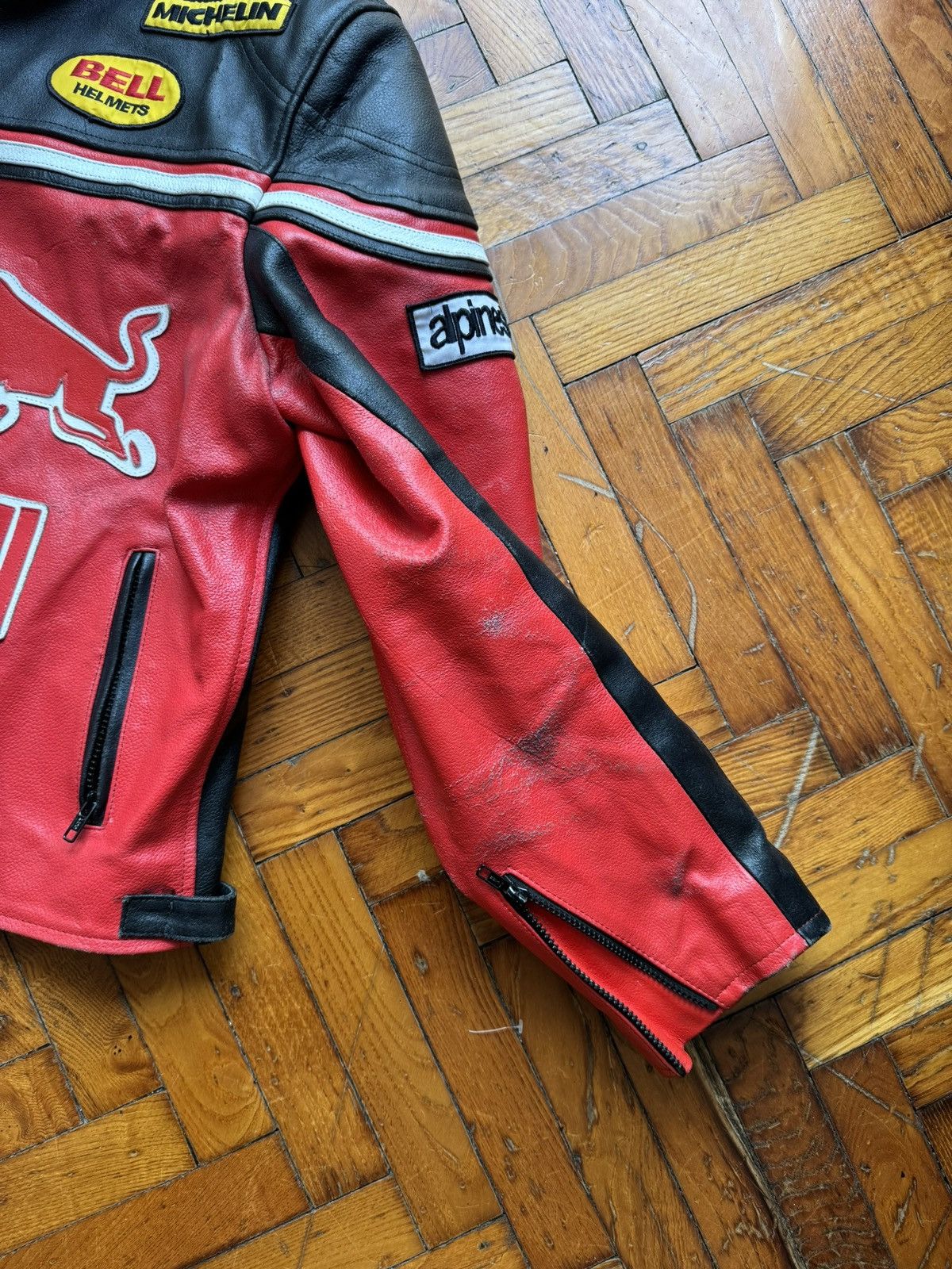 Red Bull Red Bull Racing red/black leather jacket size XL Size US XXL / EU 58 / 5 - 9 Thumbnail