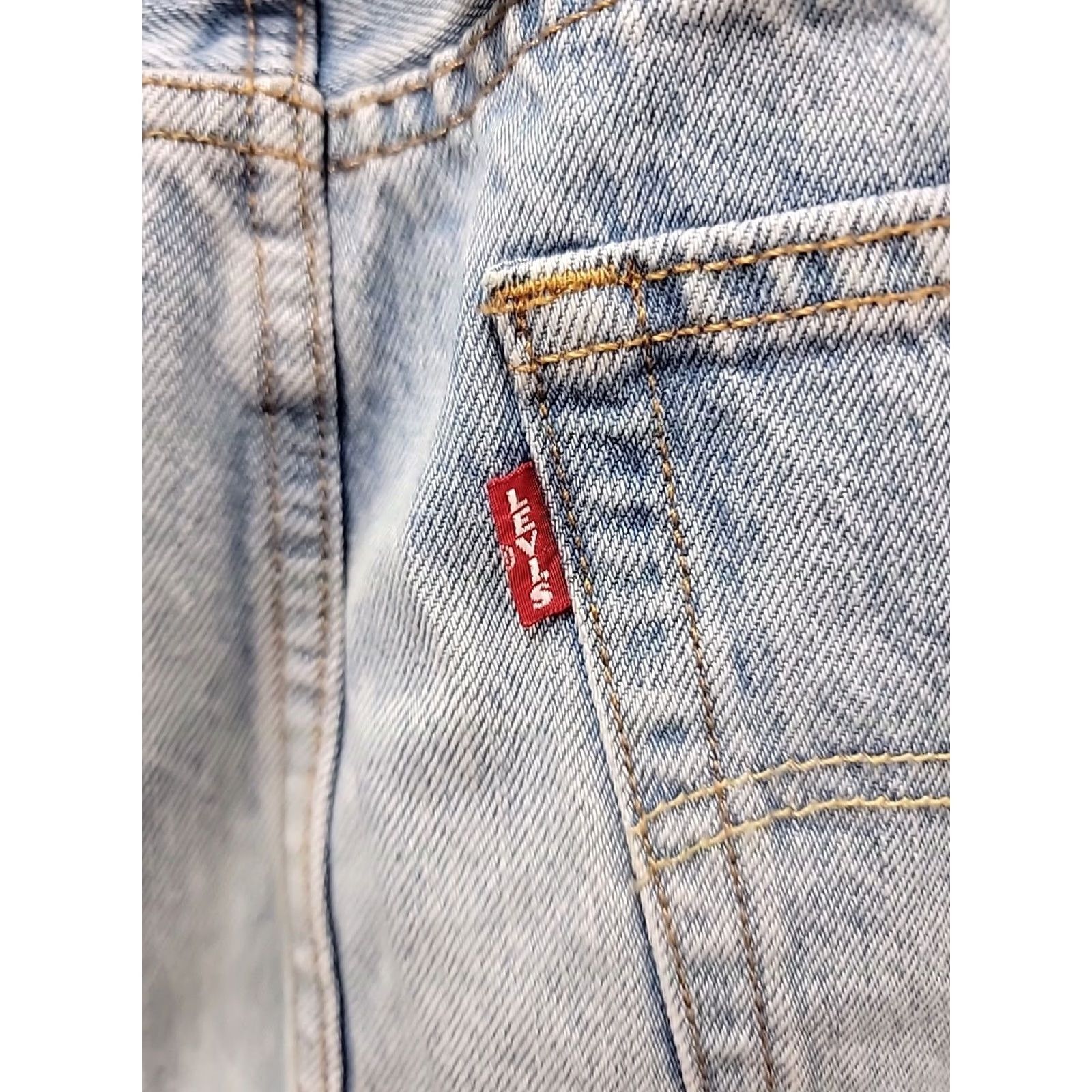 Levi's NWT Levi's Denim Skirt Full Zipper Front Size 32 Mini Short Pockets Women Skirt Spring Summer Fall Vintage No Mens Girls Mens Size 24" / US 00 / IT 34 - 7 Thumbnail