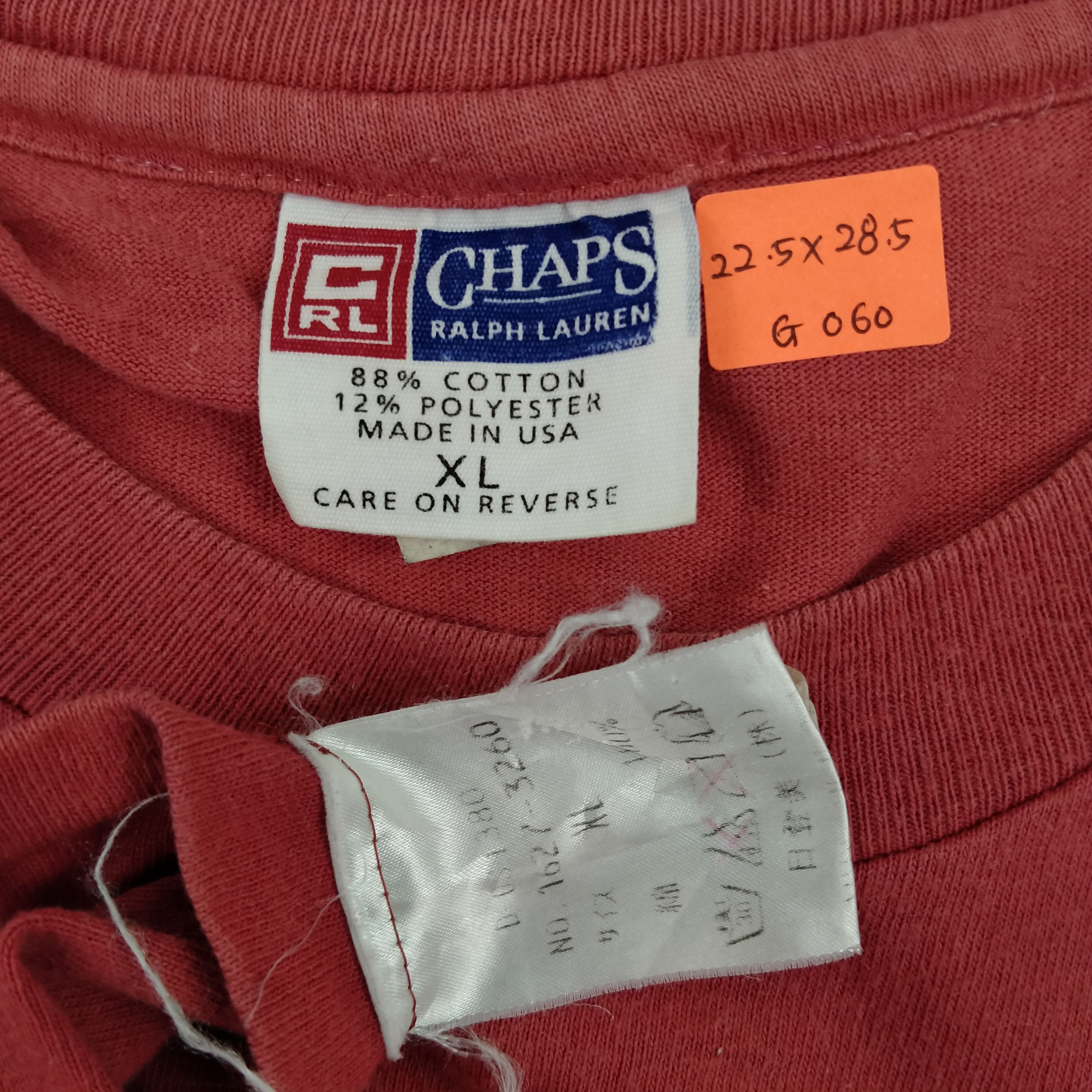Chaps Vintage Chaps Big Logo Large Tshirt - G060 Size US L / EU 52-54 / 3 - 4 Thumbnail