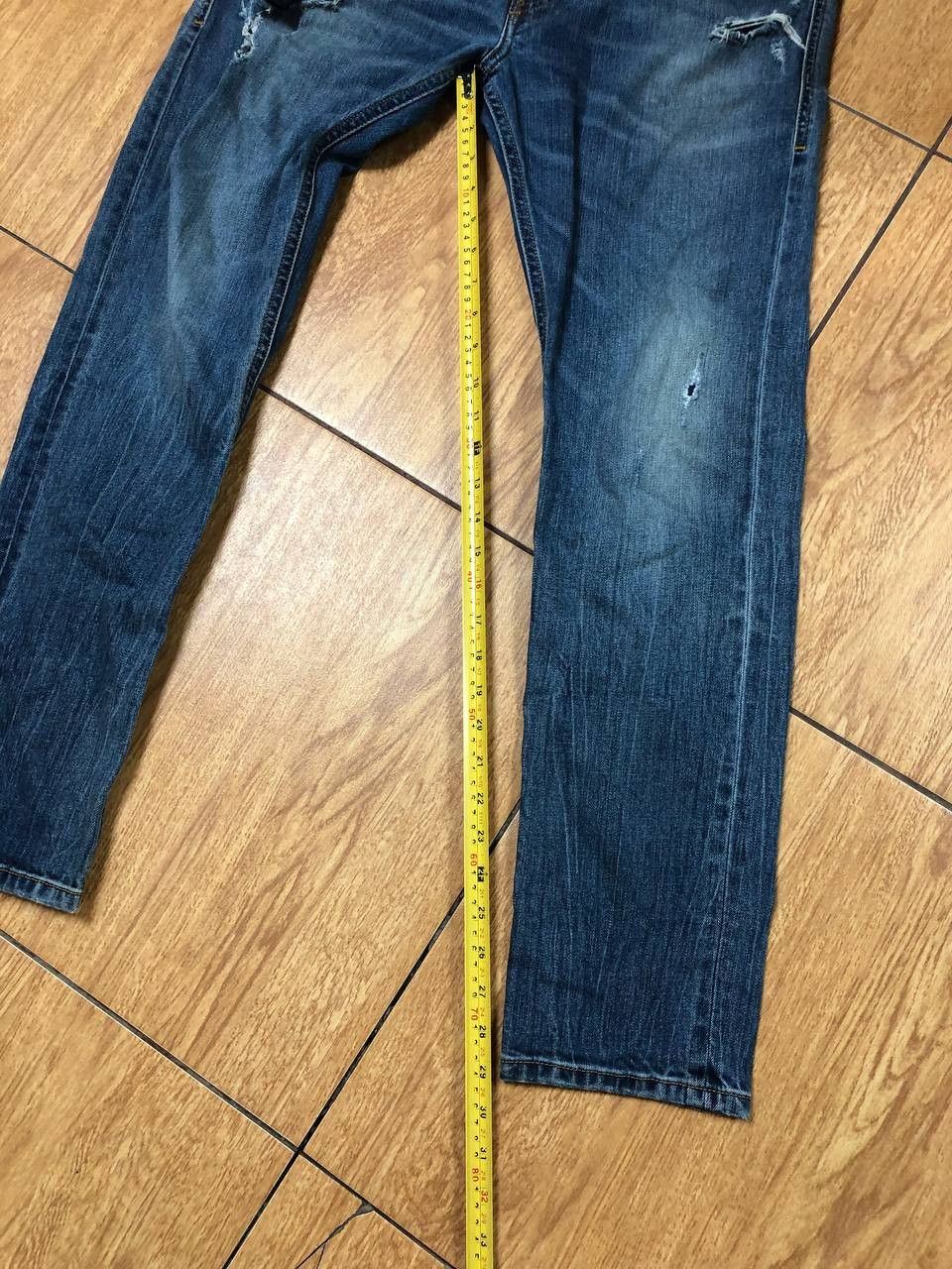 Diesel × Japanese Brand Crazy Crash Dirty Faded Jean Japan Avant Garde Style Size US 33 - 19 Thumbnail