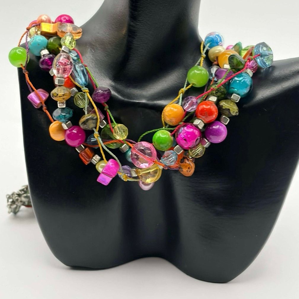 Other Multicolor Beaded Necklace Size ONE SIZE - 1 Thumbnail