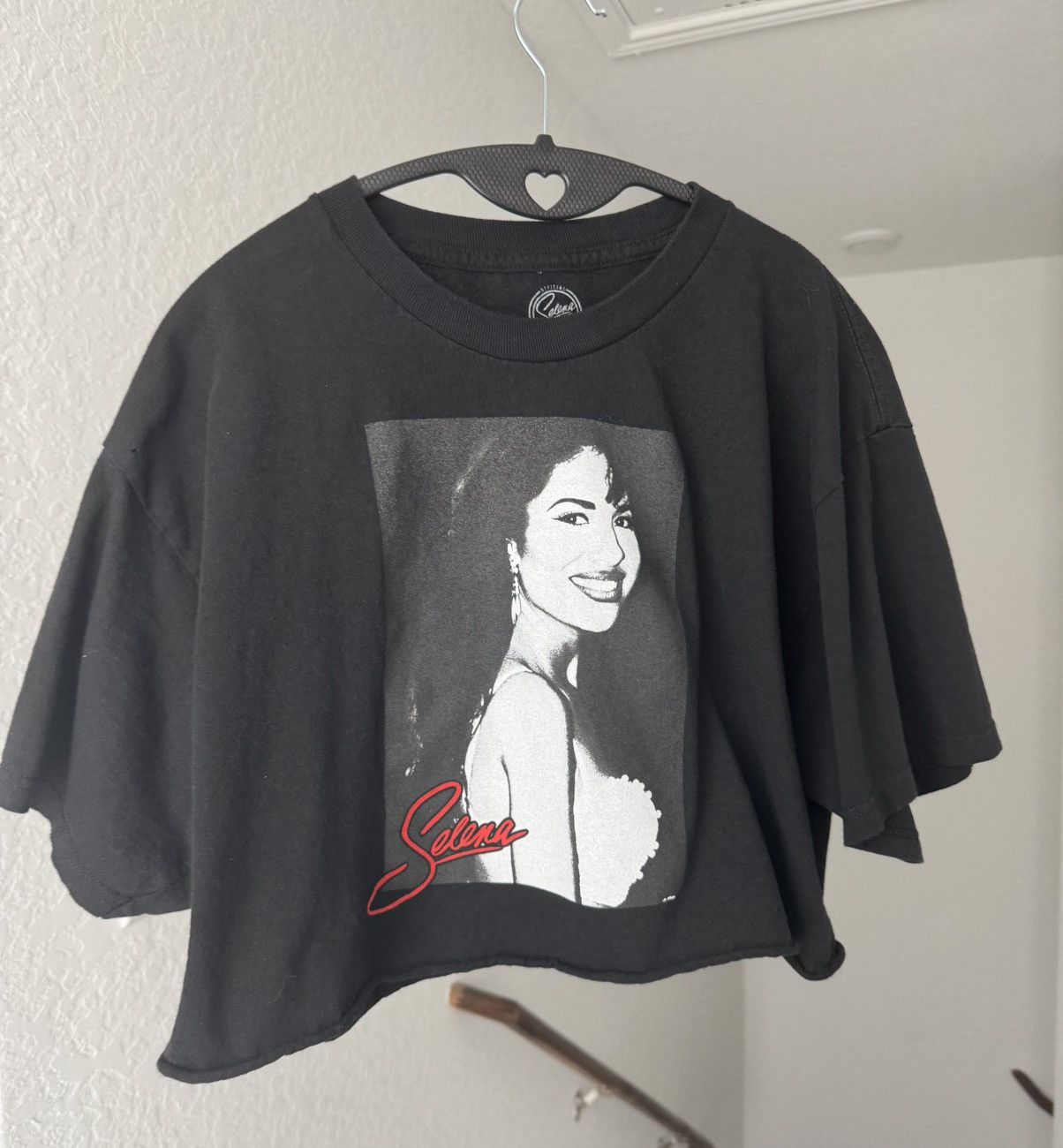 Band Tees selena raw hem distressed portrait autograph graphic crop t Size M / US 6-8 / IT 42-44 - 16 Thumbnail