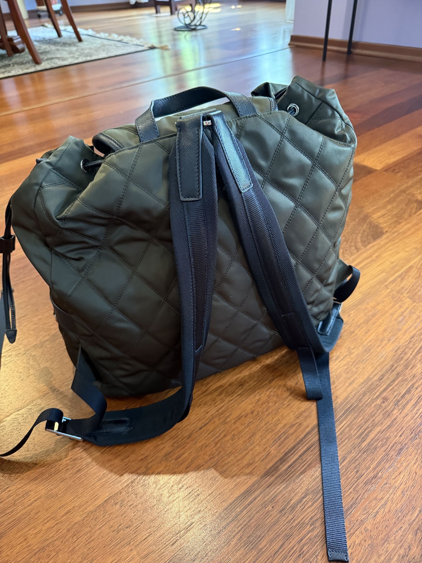 Prada SS'24 Backpack Nylon and Real Fur Size ONE SIZE - 4 Thumbnail