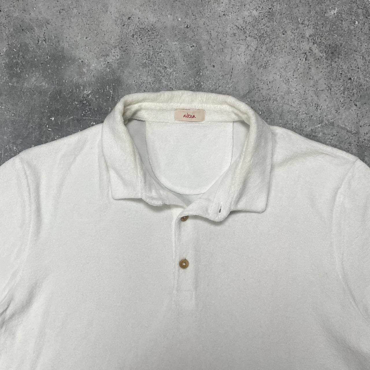 Altea Altea Terry Towelling Polo Shirt White Size L Size US L / EU 52-54 / 3 - 3 Thumbnail