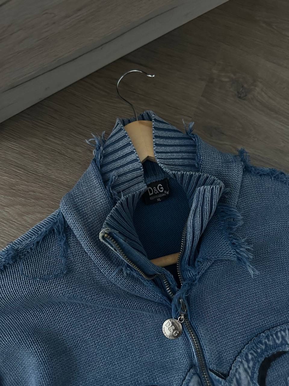 Dolce & Gabbana × Vintage Vintage Dolce&Gabbana Blue Full Zip Hoodie Center Logo Size US M / EU 48-50 / 2 - 6 Thumbnail