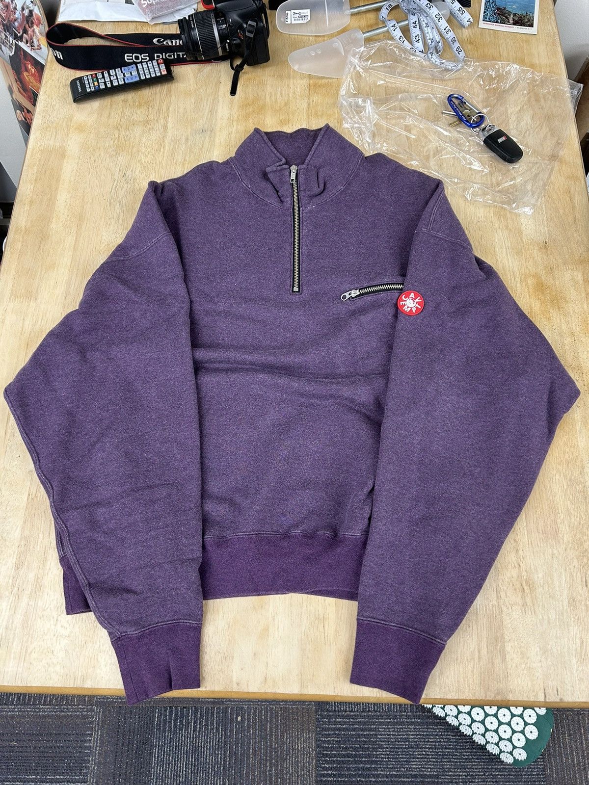 Cav Empt Cav Empt A/W19 Exterior Half Zip Sweatshirt XL Size US XL / EU 56 / 4 - 3 Thumbnail