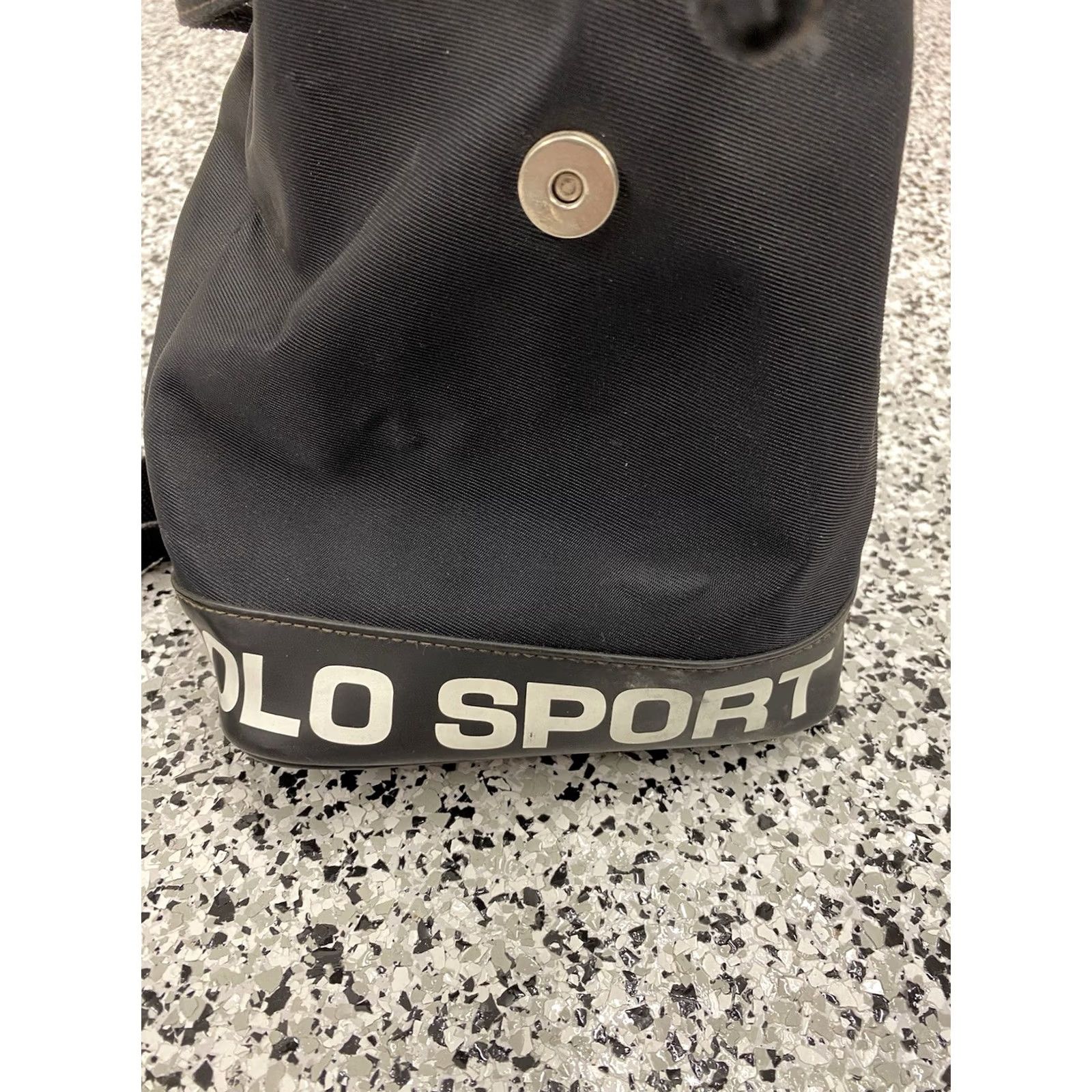 Vintage VINTAGE Polo Sport Ralph Lauren Black Bucket Backpack Bag Handbag Purse Size ONE SIZE - 8 Thumbnail