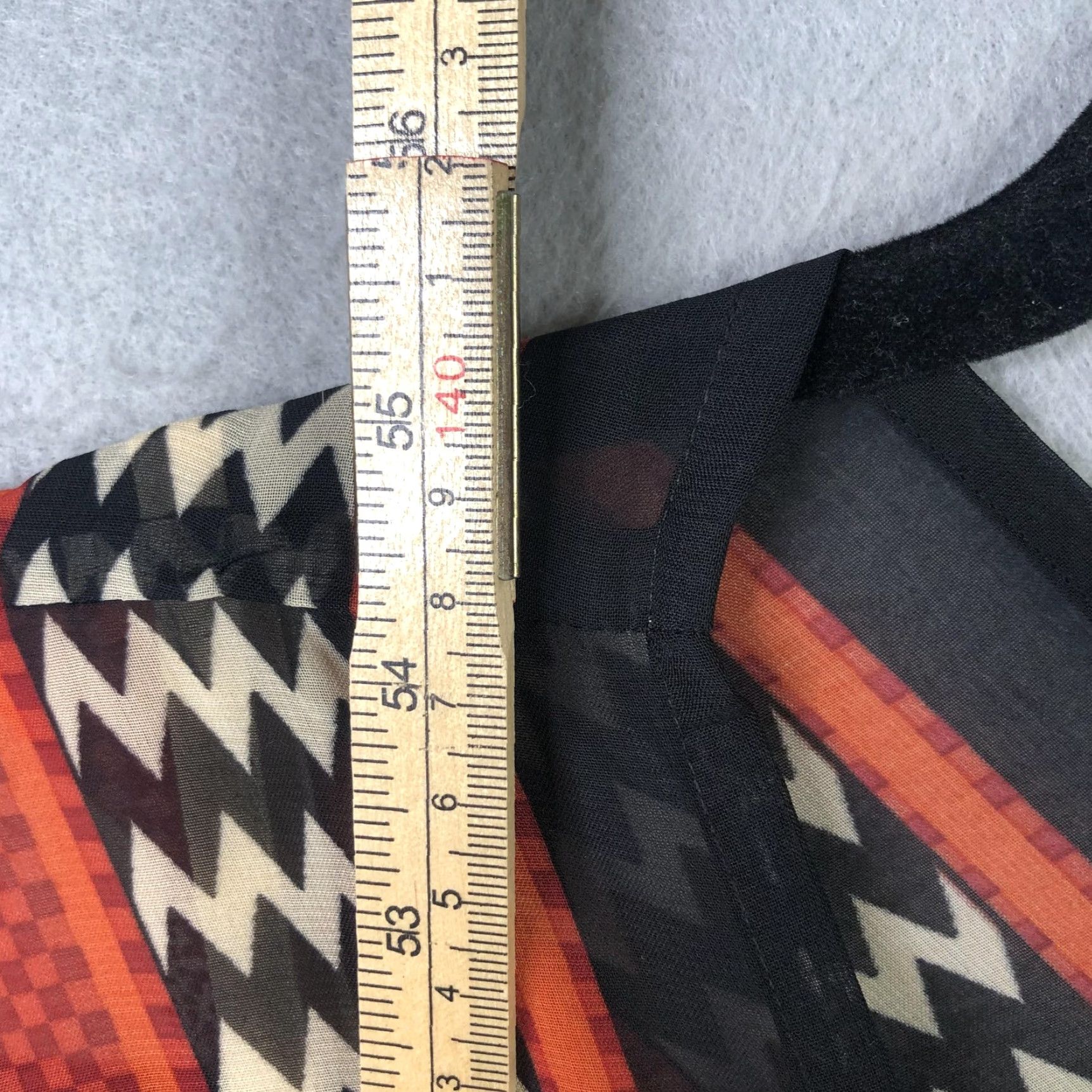 Soft Surroundings Soft Surroundings Dress Womens XS Multicolor Chevron Kaftan Maxi Beaded Size XS / US 0-2 / IT 36-38 - 5 Thumbnail
