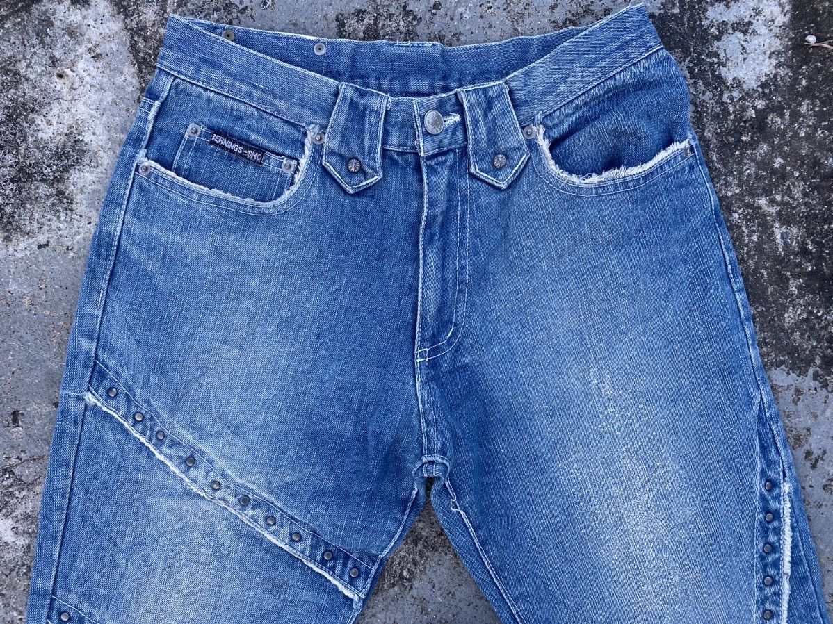 Japanese Brand BerningSho Studded Bootcut Jeans Size US 29 - 5 Thumbnail
