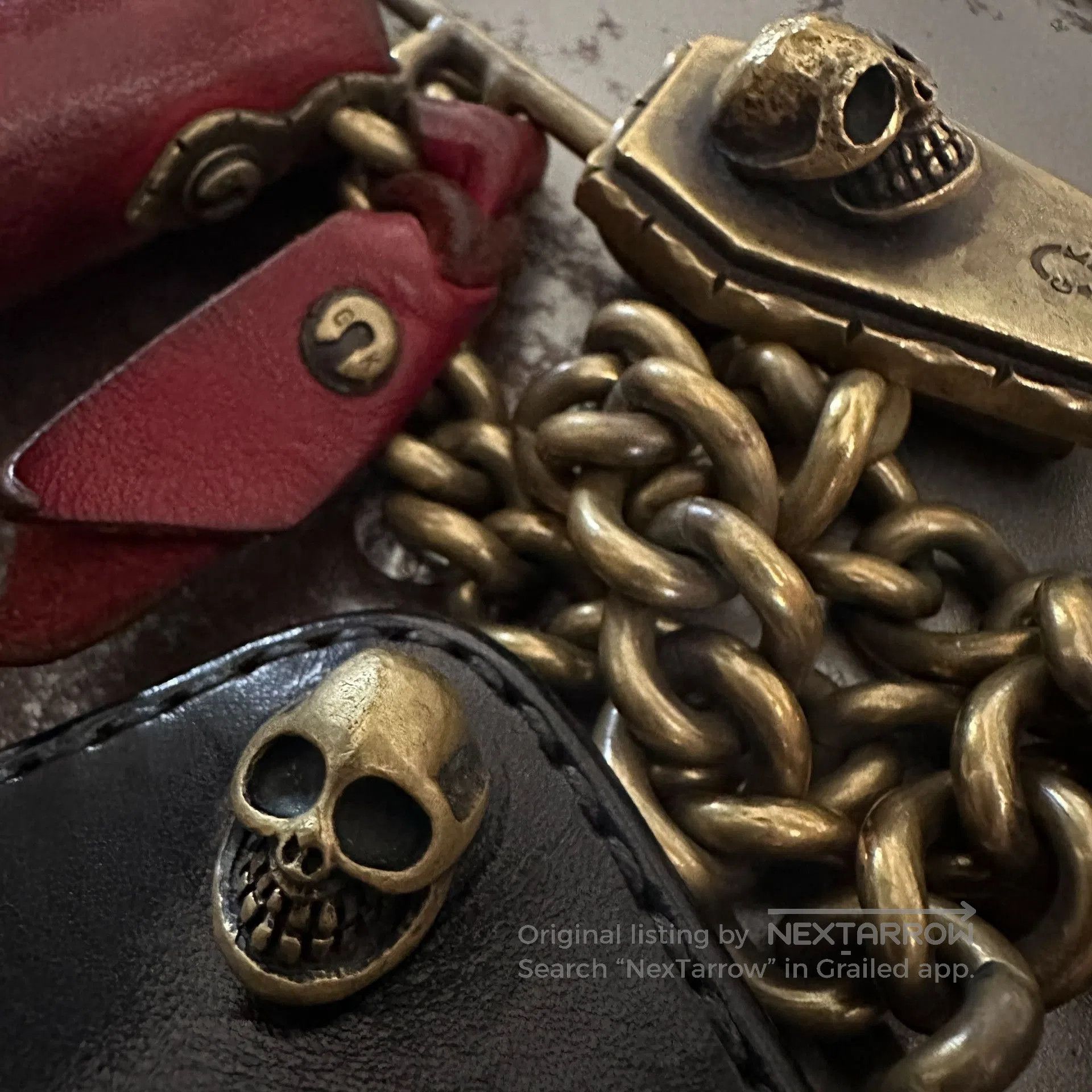 Other Gold Kid Brass Wallet with Chain. Size ONE SIZE - 2 Thumbnail