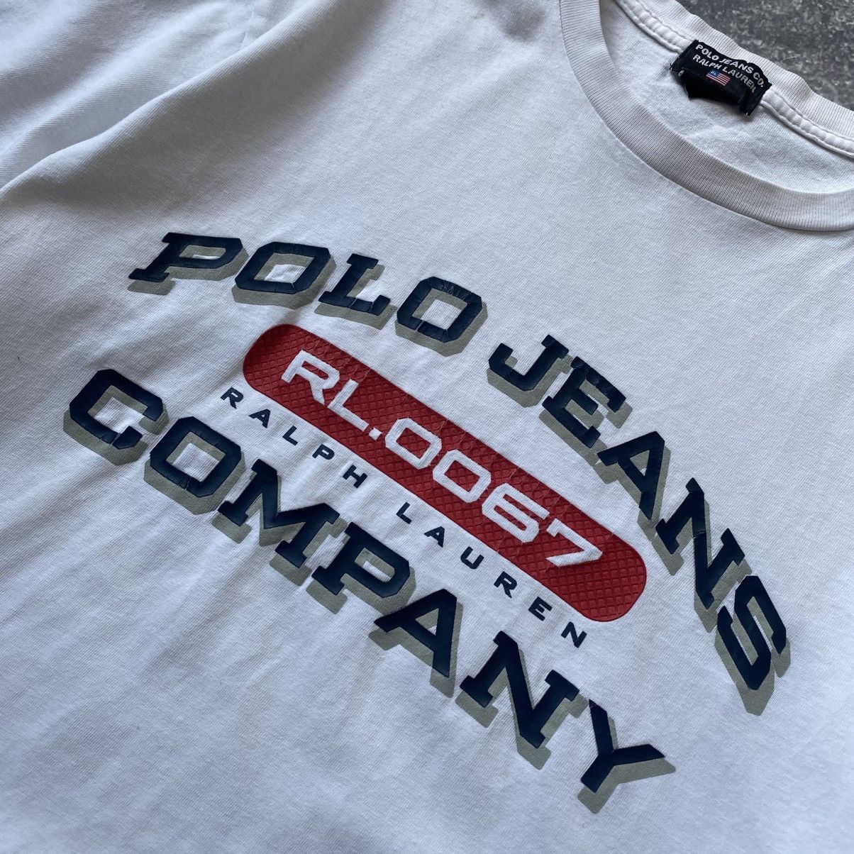 Polo Ralph Lauren Vintage Polo Ralph Lauren Jeans big logo Streetwear tee Size US L / EU 52-54 / 3 - 3 Thumbnail