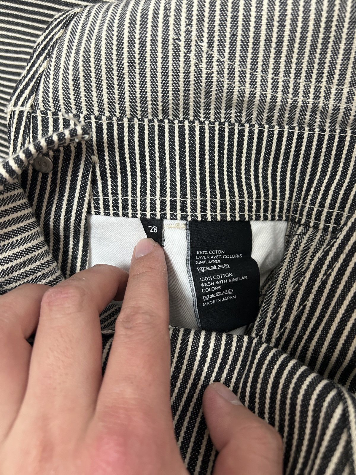 Celine CELINE BY HEDI SLIMANE 20SS HICKORY STRIPE OVERALLS Size US 28 / EU 44 - 8 Thumbnail