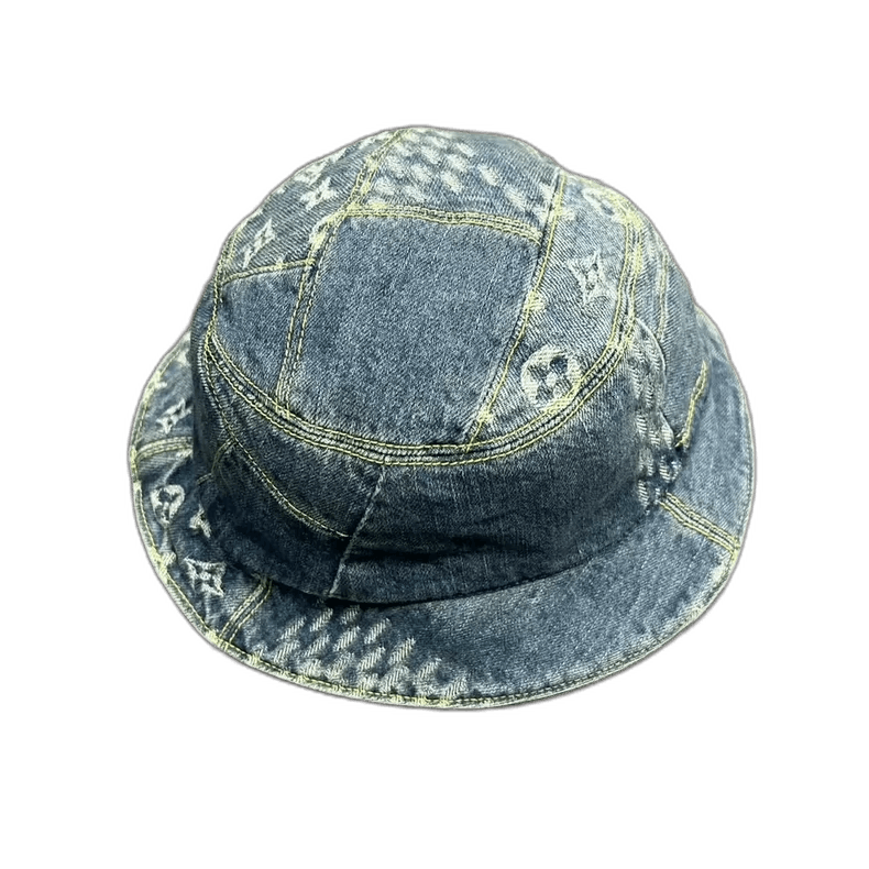 Louis Vuitton Louis Vuitton Denim Fisherman Hat Nigo Design-2506 Size ONE SIZE - 1 Thumbnail