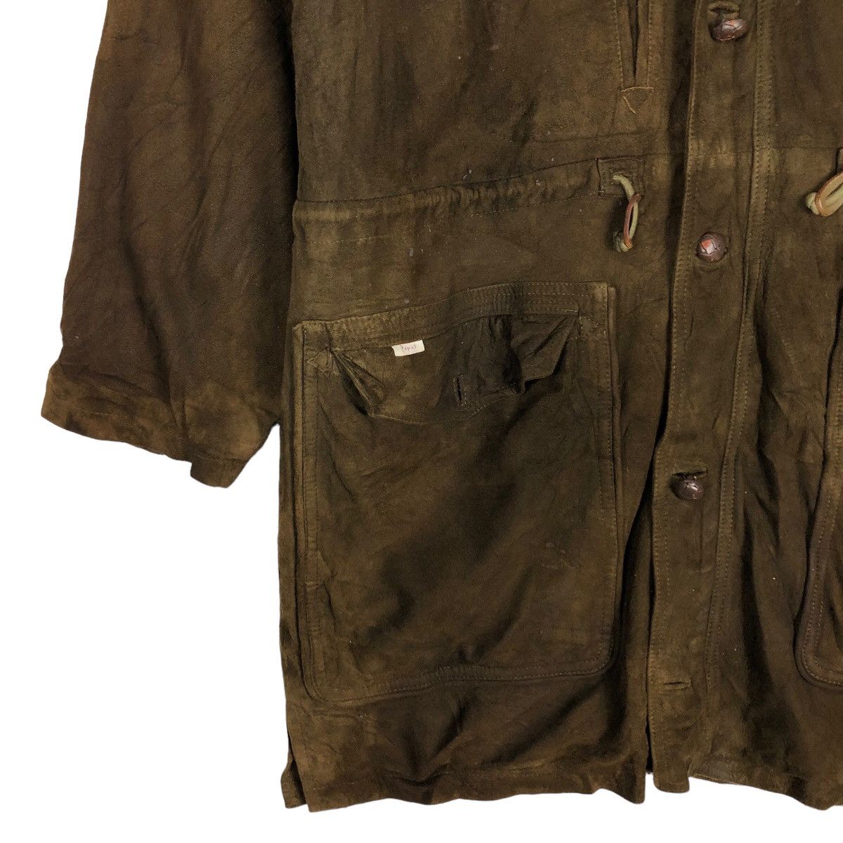 Japanese Brand 🔥Vintage Leather Jacket Rare Papas Issey Miyake Japan Size US M / EU 48-50 / 2 - 5 Thumbnail