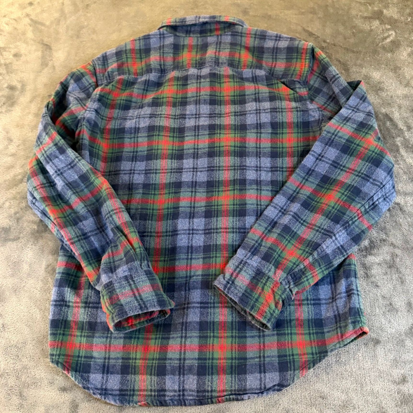 Abercrombie & Fitch Abercrombie & Fitch Flannel Shirt Button Up Plaid Blue Green Red Mens Small Size US S / EU 44-46 / 1 - 4 Thumbnail