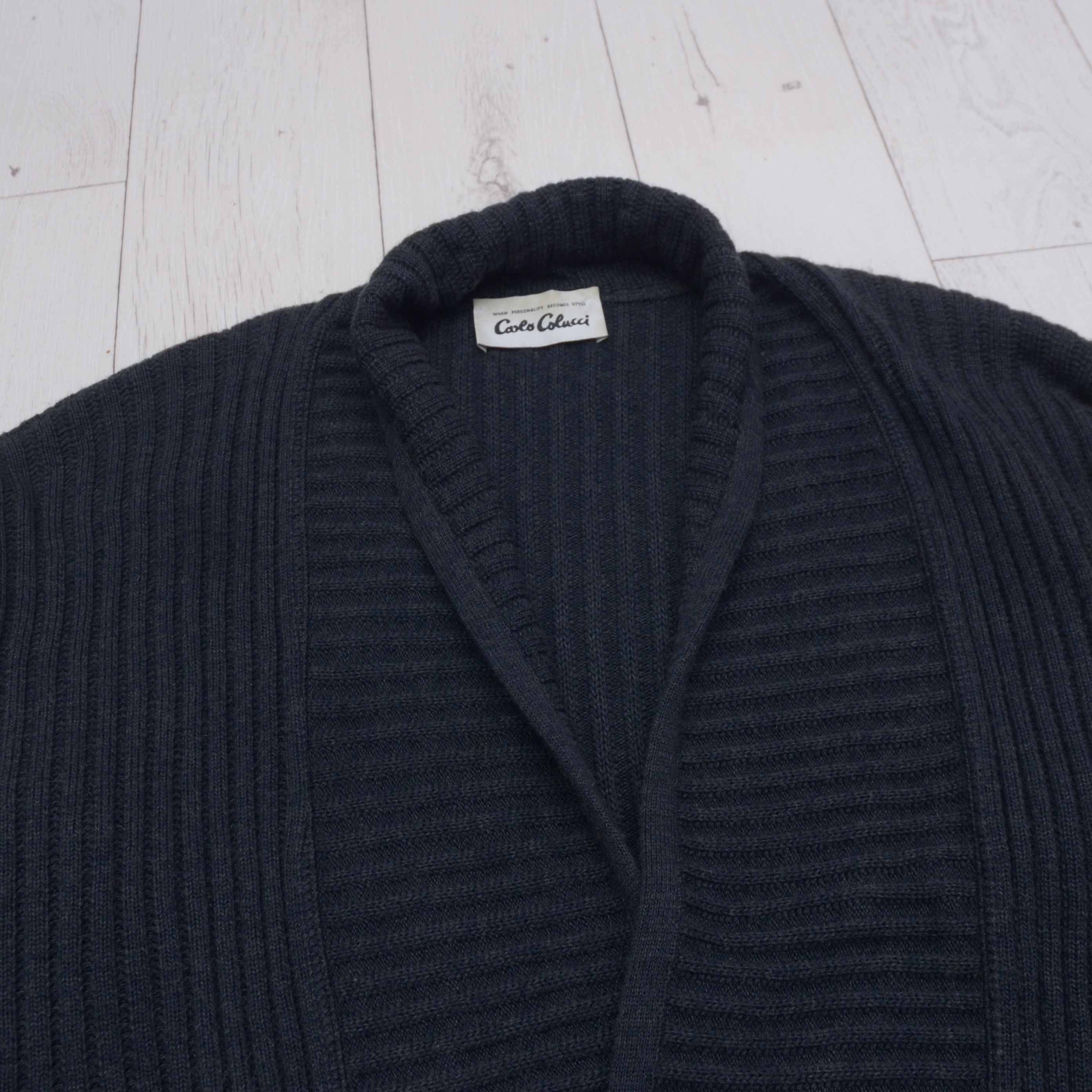 Carlo Colucci Vintage Carlo Colucci 80s 90s Mustarl Knitted Cardigan Size US M / EU 48-50 / 2 - 4 Thumbnail