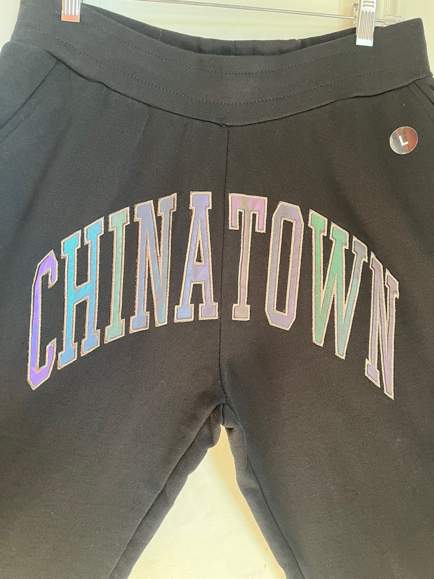 Market NWT Chinatown Market Black Arc Logo Sweatpants L Size US 36 / EU 52 - 4 Thumbnail