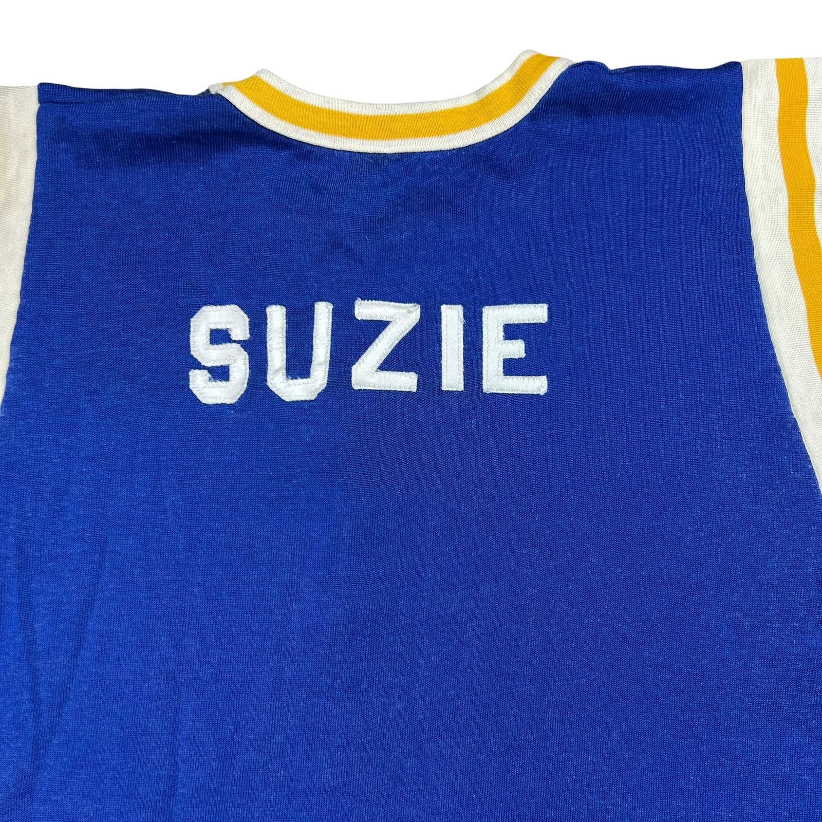 Vintage Vintage 1960s AI “SUZIE” sorority jersey tee shirt (S/M) Size US S / EU 44-46 / 1 - 8 Thumbnail