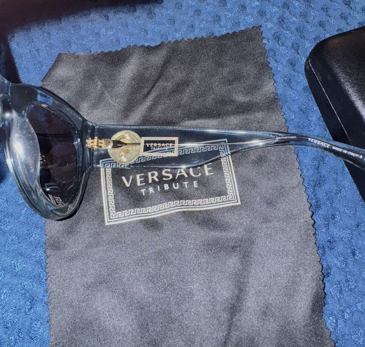 Versace Vintage Transparent Baby Blue Versace Sunglasses Size ONE SIZE - 5 Thumbnail