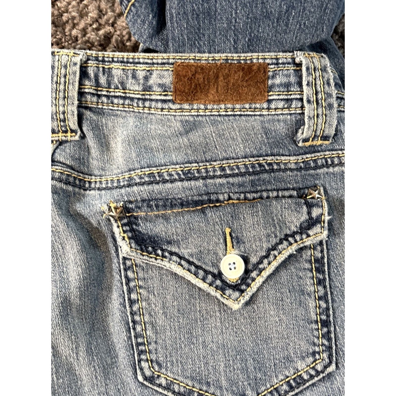 Vintage Vintage YMI Bootcut Jeans Women 32x32 Contrast Stitch Low Rise Front Flap Pocket Size 24" / US 00 / IT 34 - 7 Thumbnail