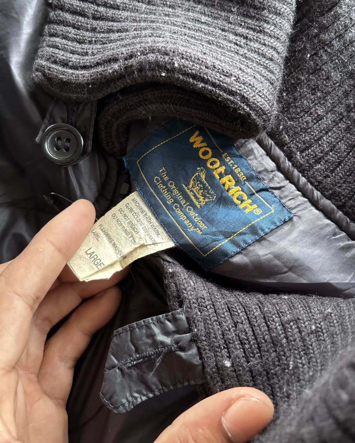 Woolrich Woolen Mills 1990s Wool Rich Puffer Jacket Size US L / EU 52-54 / 3 - 4 Thumbnail