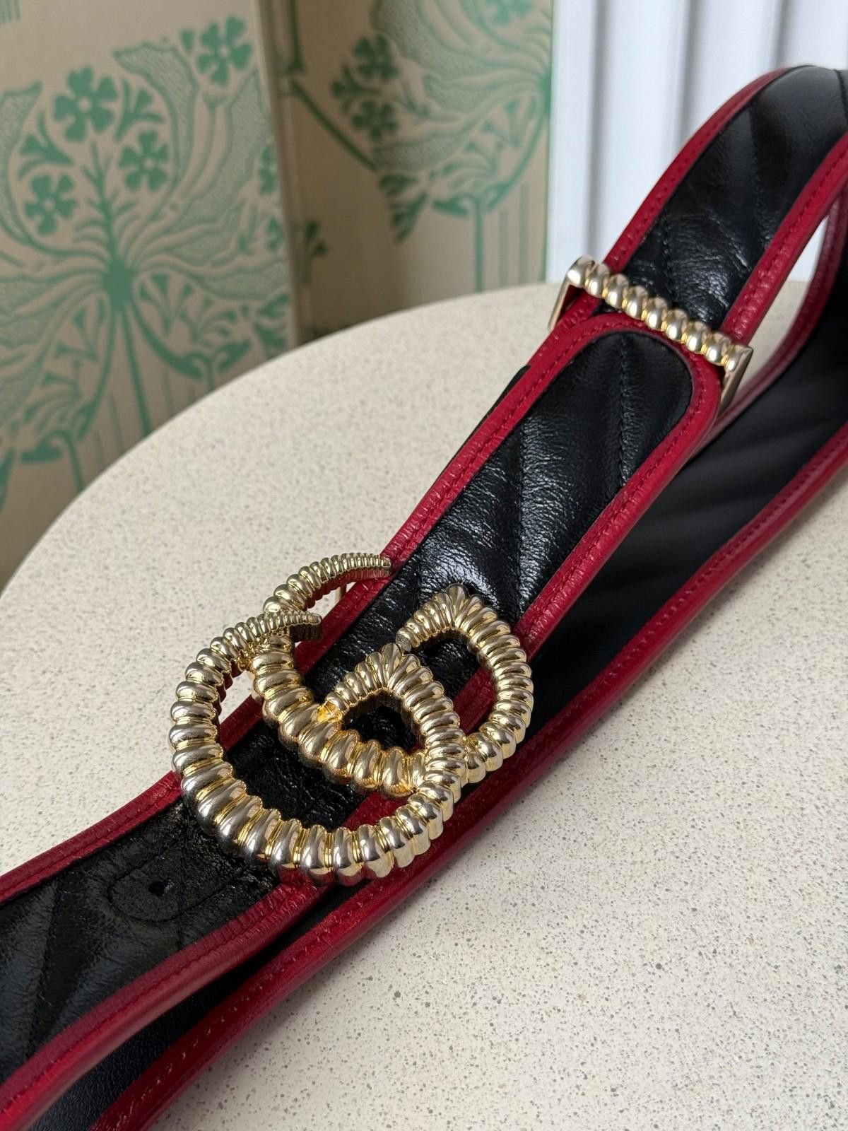 Gucci Gucci Azalea Calfskin Torchon Double G Marmont Belt 90/36 Size ONE SIZE - 6 Thumbnail