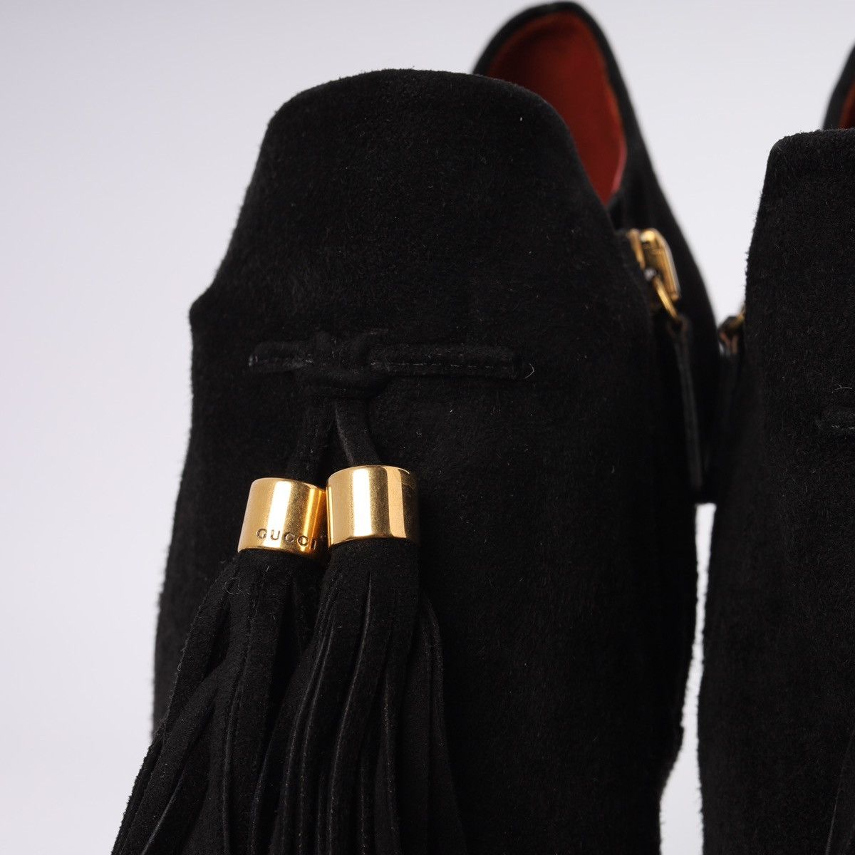 Gucci Gucci Black Suede Mischa Ankle Boots Tassel Size US 10 / IT 40 - 7 Thumbnail