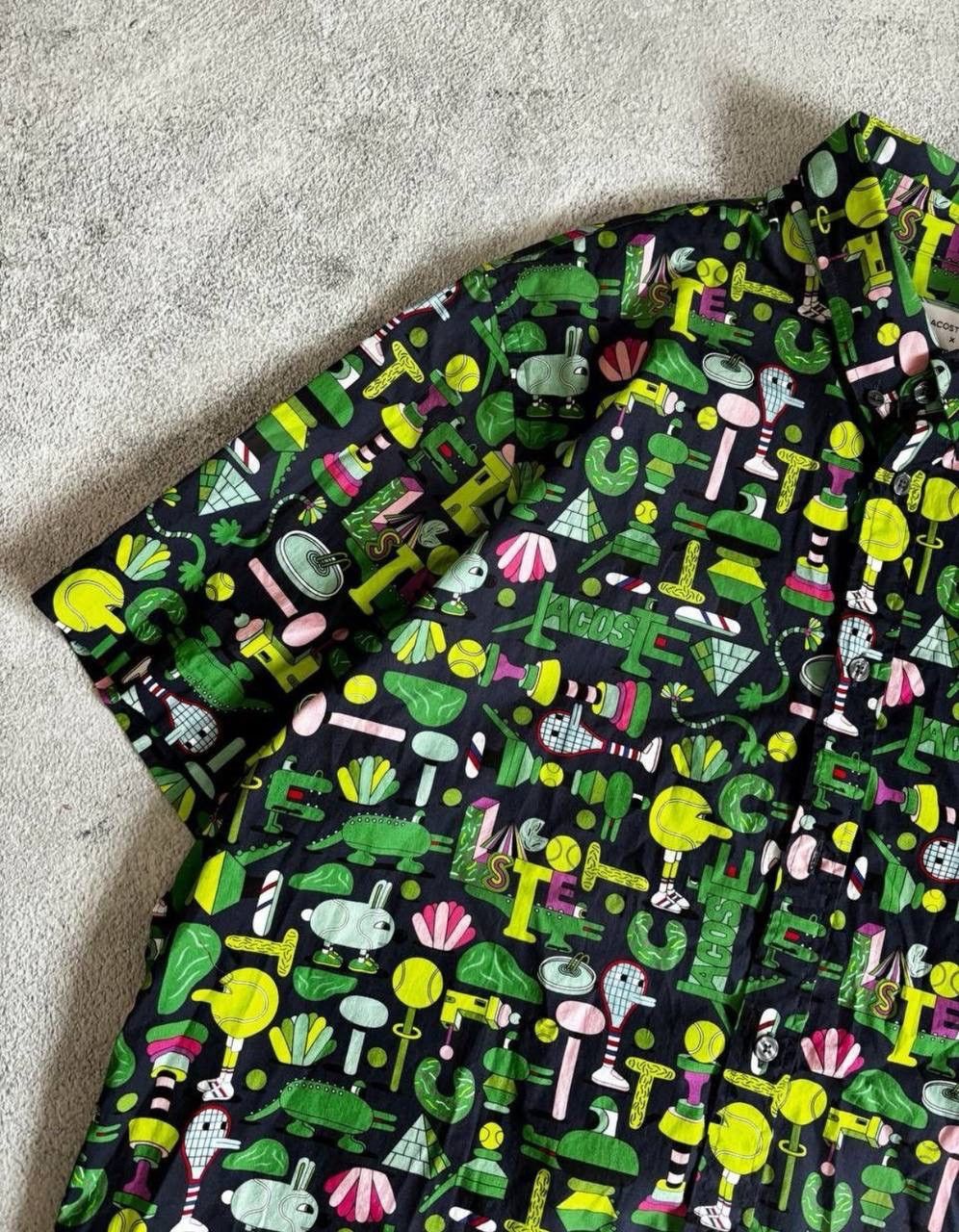 Lacoste × Vintage Rare Lacoste x Jeremyville vintage rugby polo jersey shirt Size US XL / EU 56 / 4 - 4 Thumbnail