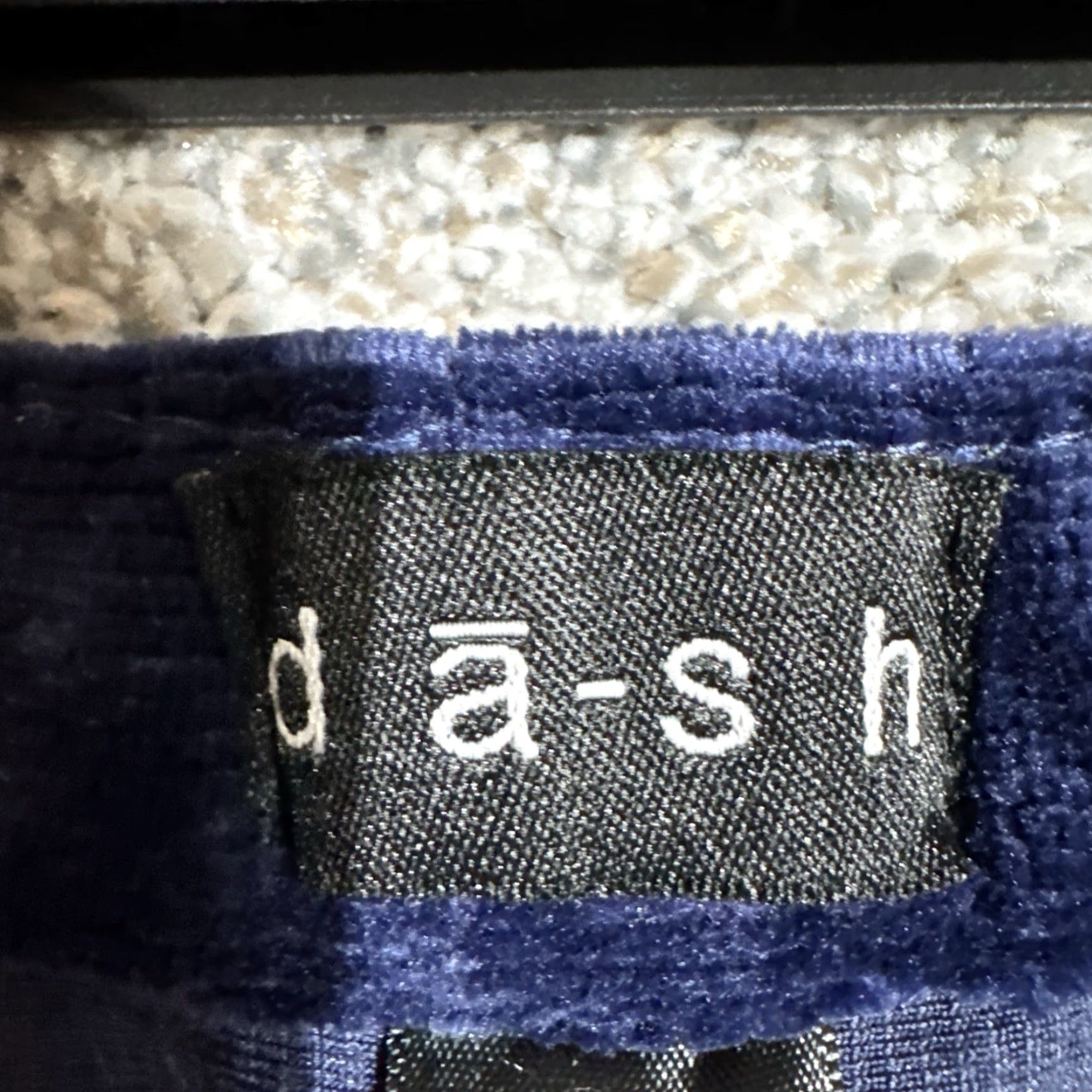 ASH DASH Y2K Glam Velour Pants Lounge Casual 90s 70s Style Womens M Blue Polyester Spandex Size 32" / US 10 / IT 46 - 7 Thumbnail