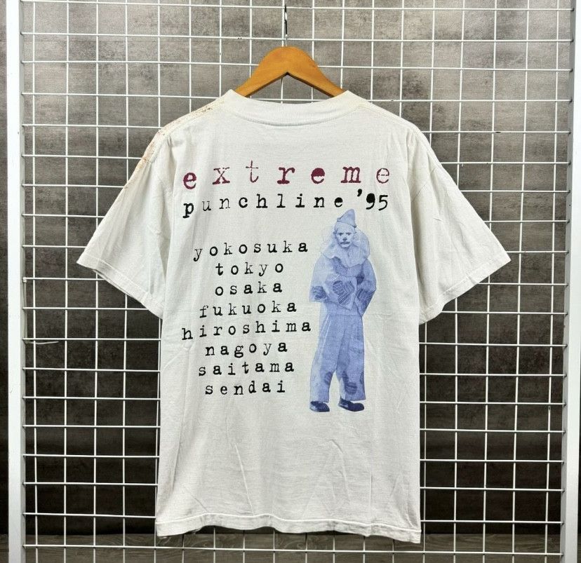 Band Tees VTG EXTREME ALLOVER PRINT PUNCHLINE 1995 Size US L / EU 52-54 / 3 - 3 Thumbnail