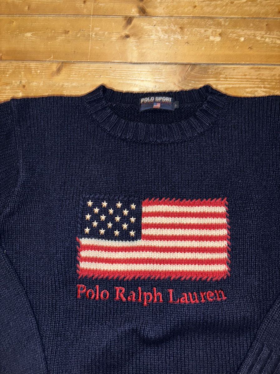 Polo Ralph Lauren 1990s Polo Sport Ralph Lauren USA Flag Size US L / EU 52-54 / 3 - 1 Thumbnail