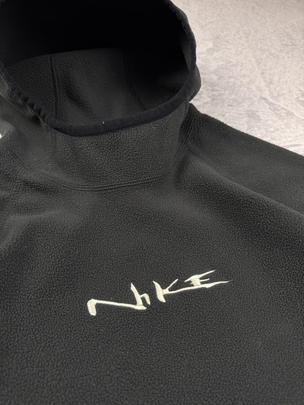 Nike × Vintage NIKE TEDDY FLEECE VINTAGE CENTER LOGO OVERSIZE BOXY HOODIE Size US S / EU 44-46 / 1 - 4 Thumbnail