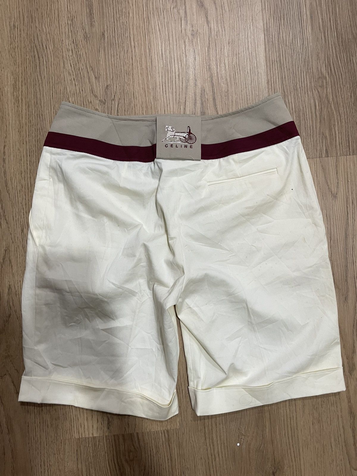 Celine Celine White Cream Shorts Size 28" / US 6 / IT 42 - 1 Thumbnail