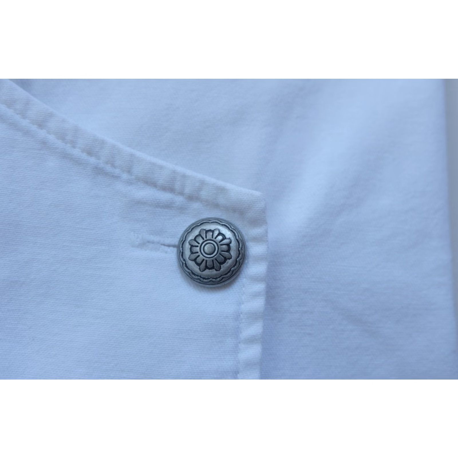 Vintage VINTAGE Santa Fe Lady Western Shirt AZTEC White Button SZ M USA Made 1980s 1990s Embellished Western Collar Mens Womens Girls Boys Size M / US 6-8 / IT 42-44 - 6 Thumbnail