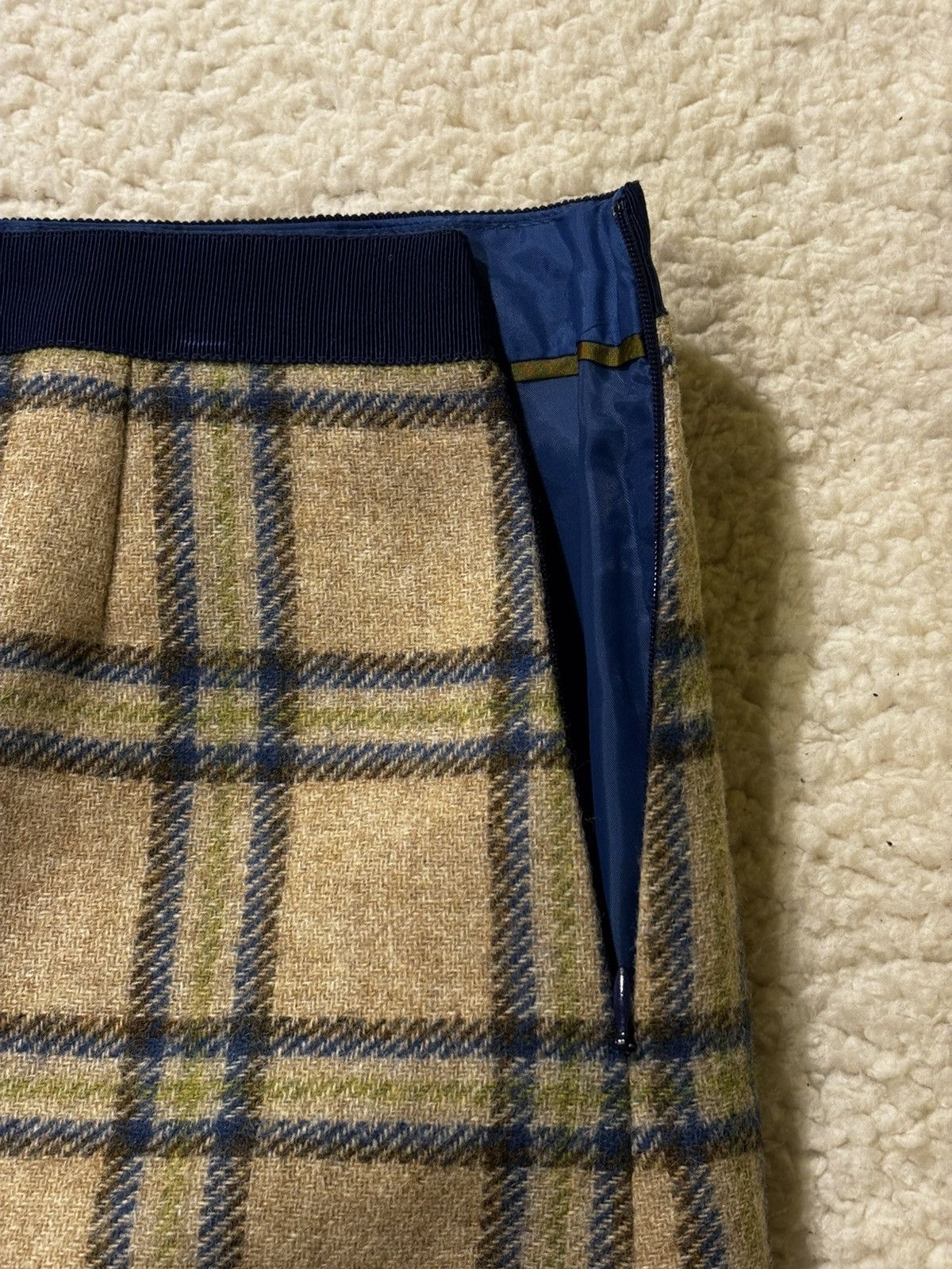 Boden Beige wool skirt0529 Size 29" - 5 Thumbnail