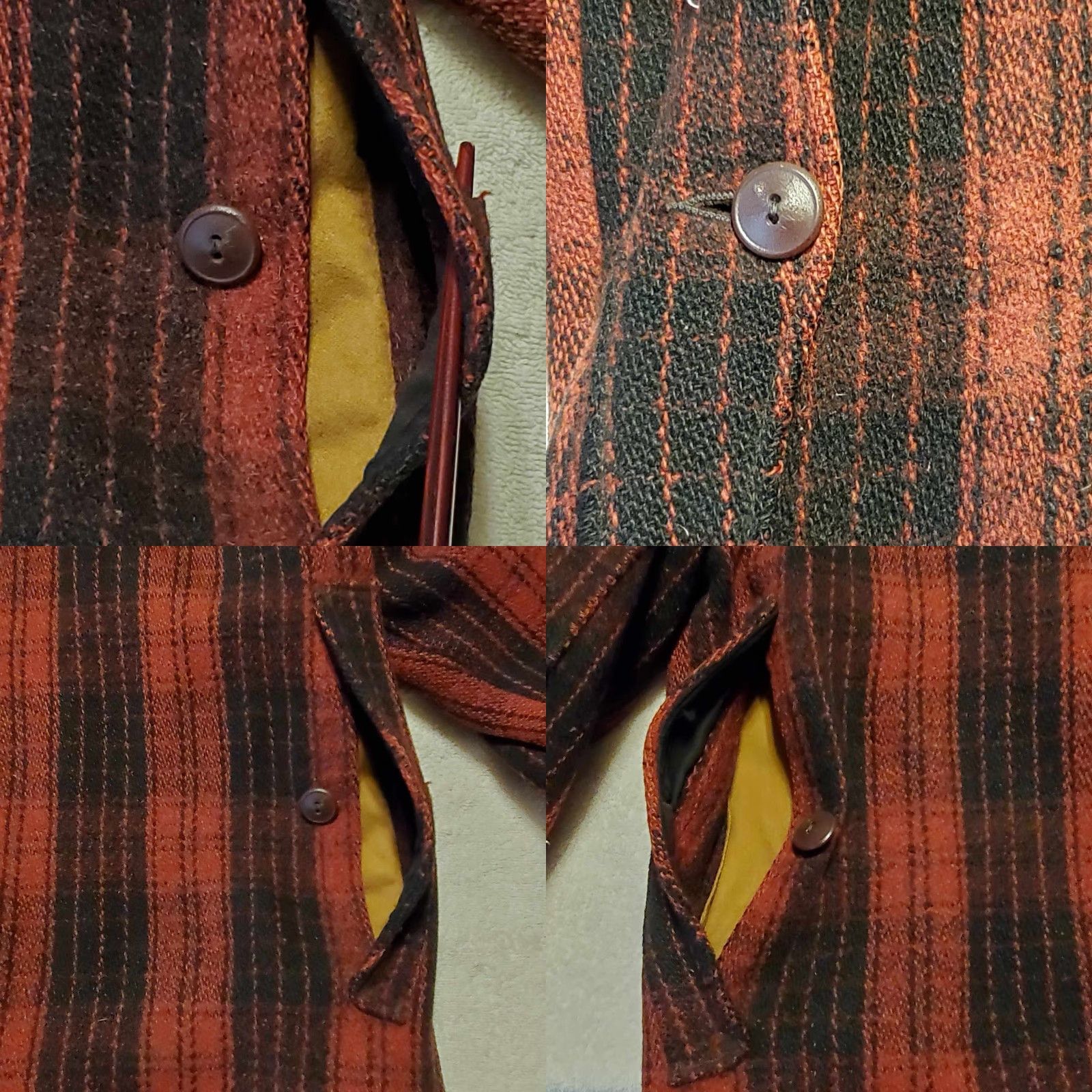Vintage VINTAGE Woolrich Jacket Mens 42 Mackinaw 1940s Buffalo Plaid Wool Chore Coat Size US XS / EU 42 / 0 - 9 Thumbnail