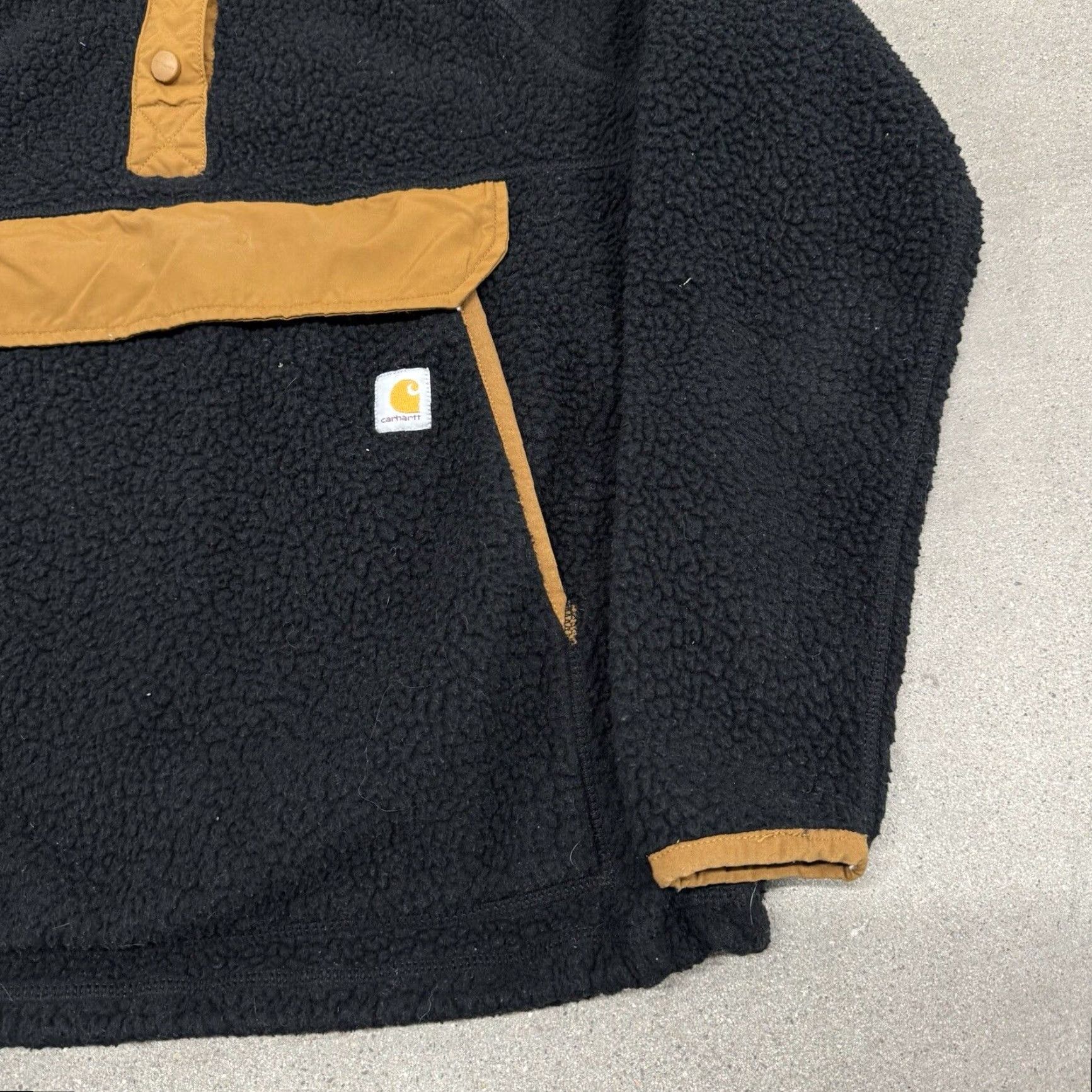 Carhartt Carhartt Sherpa Fleece Pullover Jacket Black Womens Small Size S / US 4 / IT 40 - 2 Thumbnail