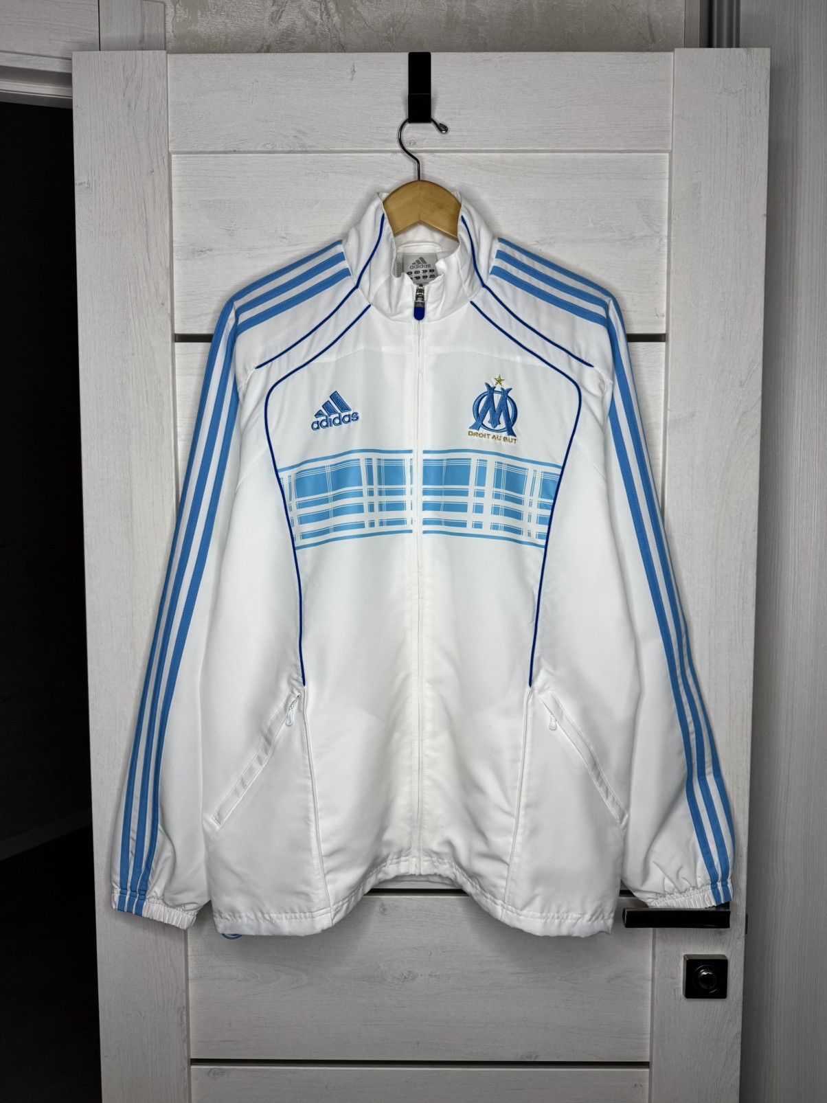 Adidas VINTAGE Adidas Olympique Marseille Tracksuit Football Soccer Size US L / EU 52-54 / 3 - 5 Thumbnail