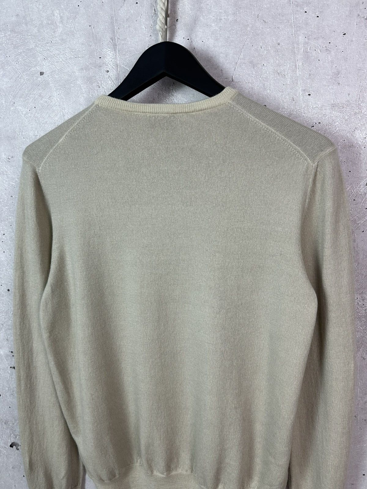 Gran Sasso × Vintage Gran Sasso Vintage Made in Italy Wool Ivory Knit Sweater Size US M / EU 48-50 / 2 - 7 Thumbnail