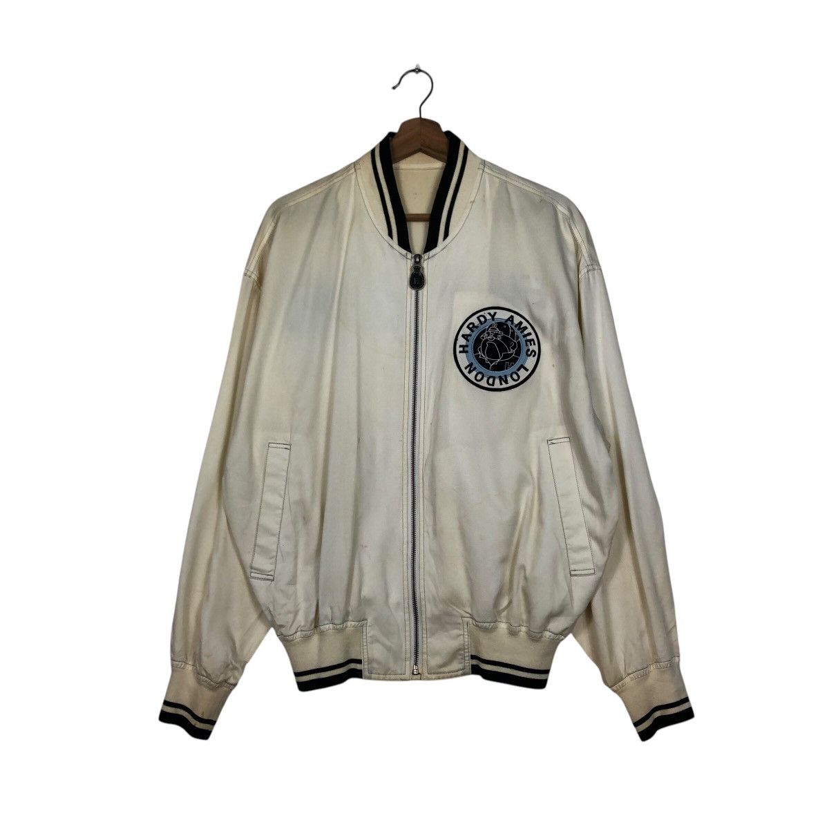Japanese Brand × Vintage 📌Vintage Bomber Jacket Hardy Amies Sport Big Logo Size US M / EU 48-50 / 2 - 2 Thumbnail