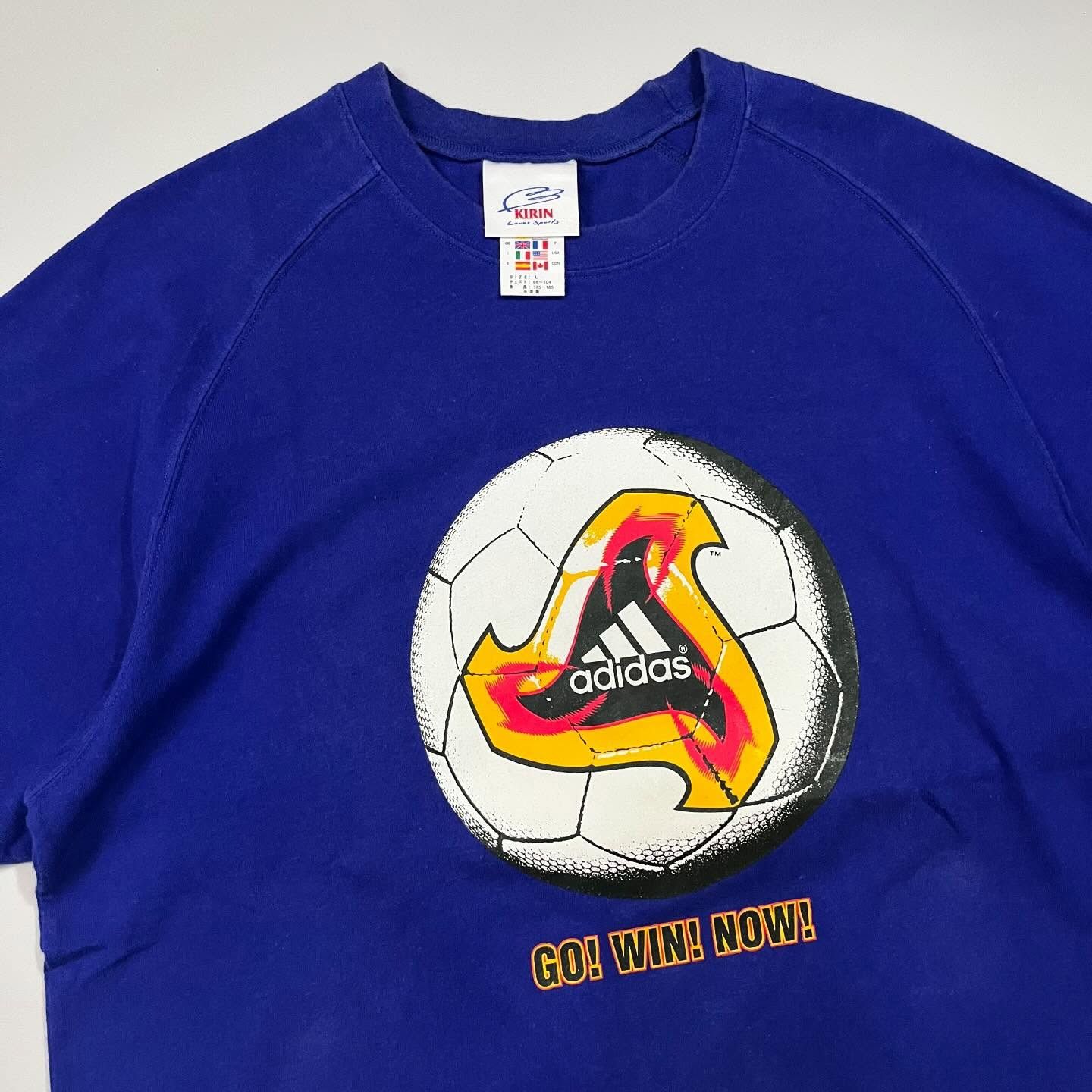 Adidas × Vintage Vintage 2000s Adidas Japan Football Fevernova Graphic Tee Size US M / EU 48-50 / 2 - 4 Thumbnail