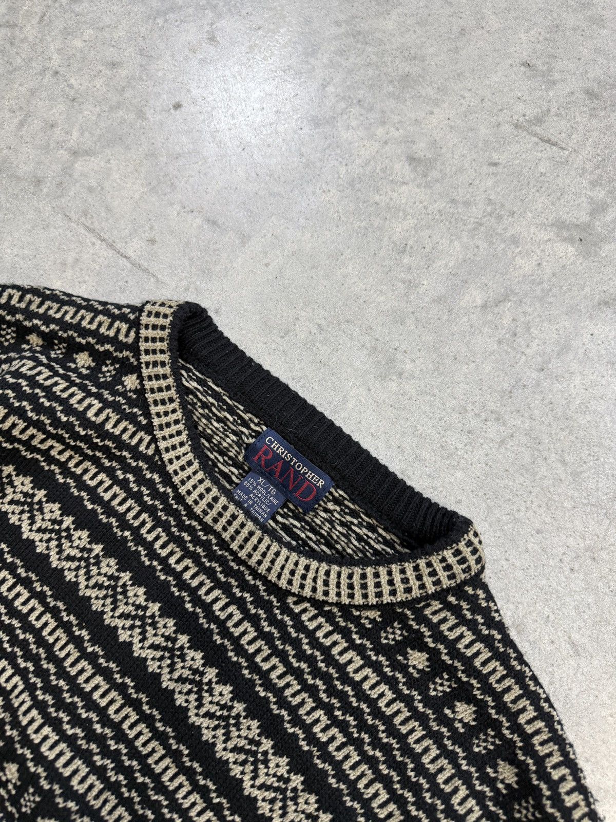 Other Vintage 1990s textured knit sweater Size US XL / EU 56 / 4 - 2 Thumbnail