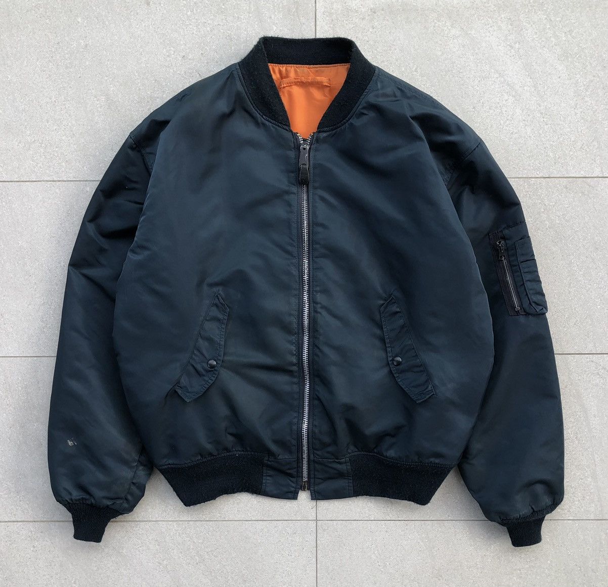 Vintage Vintage Flyers Man’s Intermediate Ma1 Bomber Jacket Size XXL Size US XXL / EU 58 / 5 - 1 Thumbnail