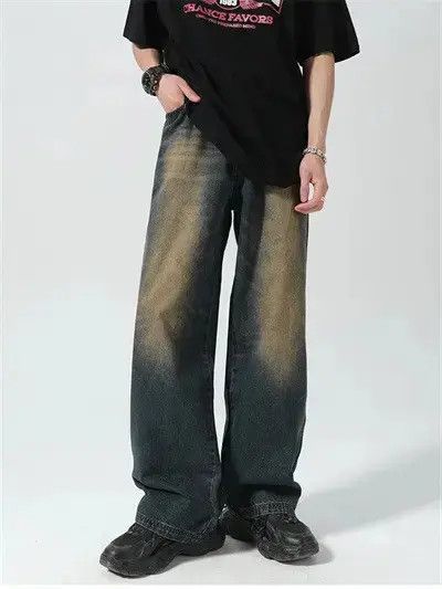 Japanese Brand Retro loose casual wide leg jeans Size US 32 / EU 48 - 1 Thumbnail