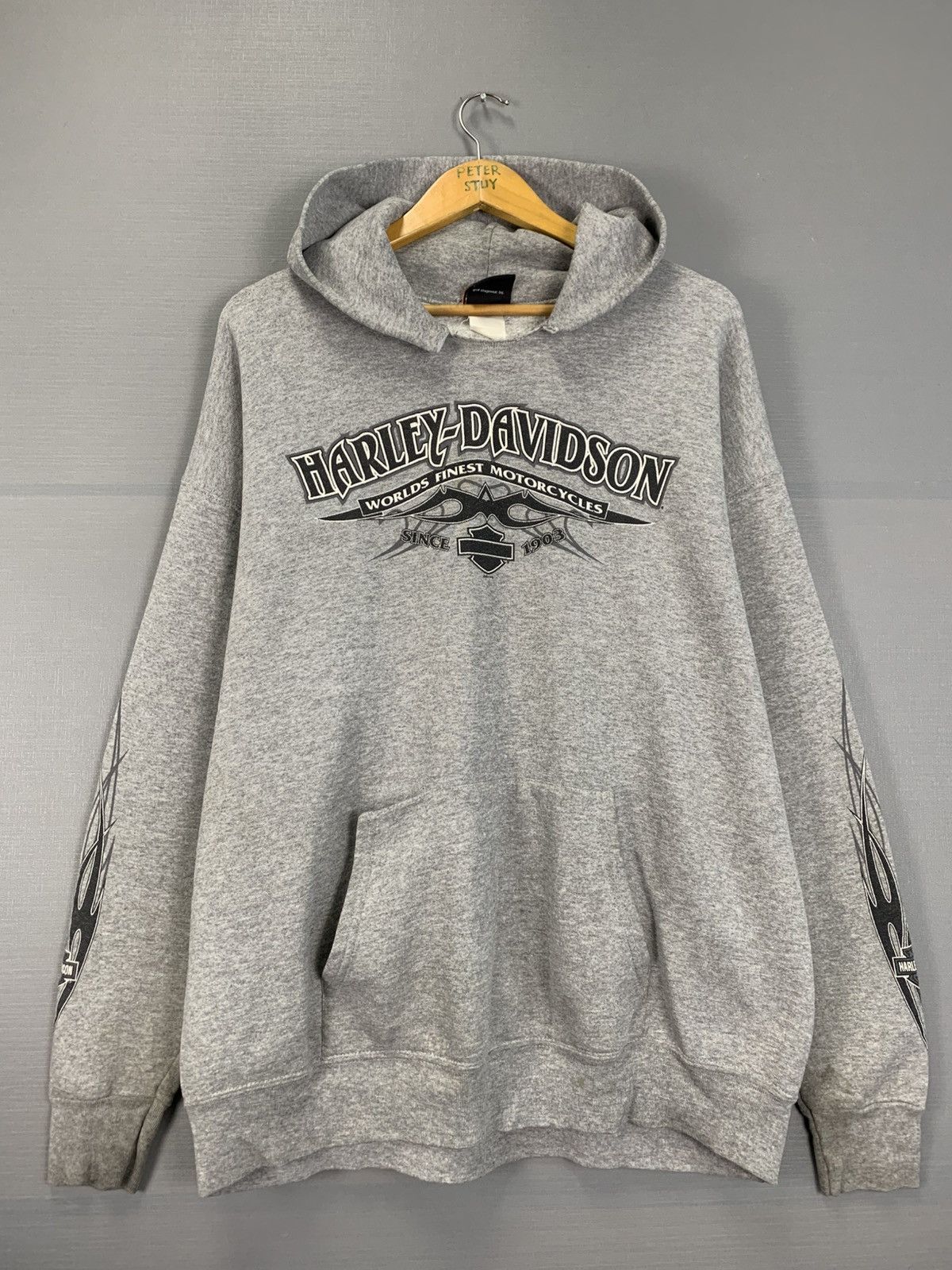 Harley Davidson × Vintage Vintage Harley Davidson Hoodie Size US L / EU 52-54 / 3 - 2 Thumbnail