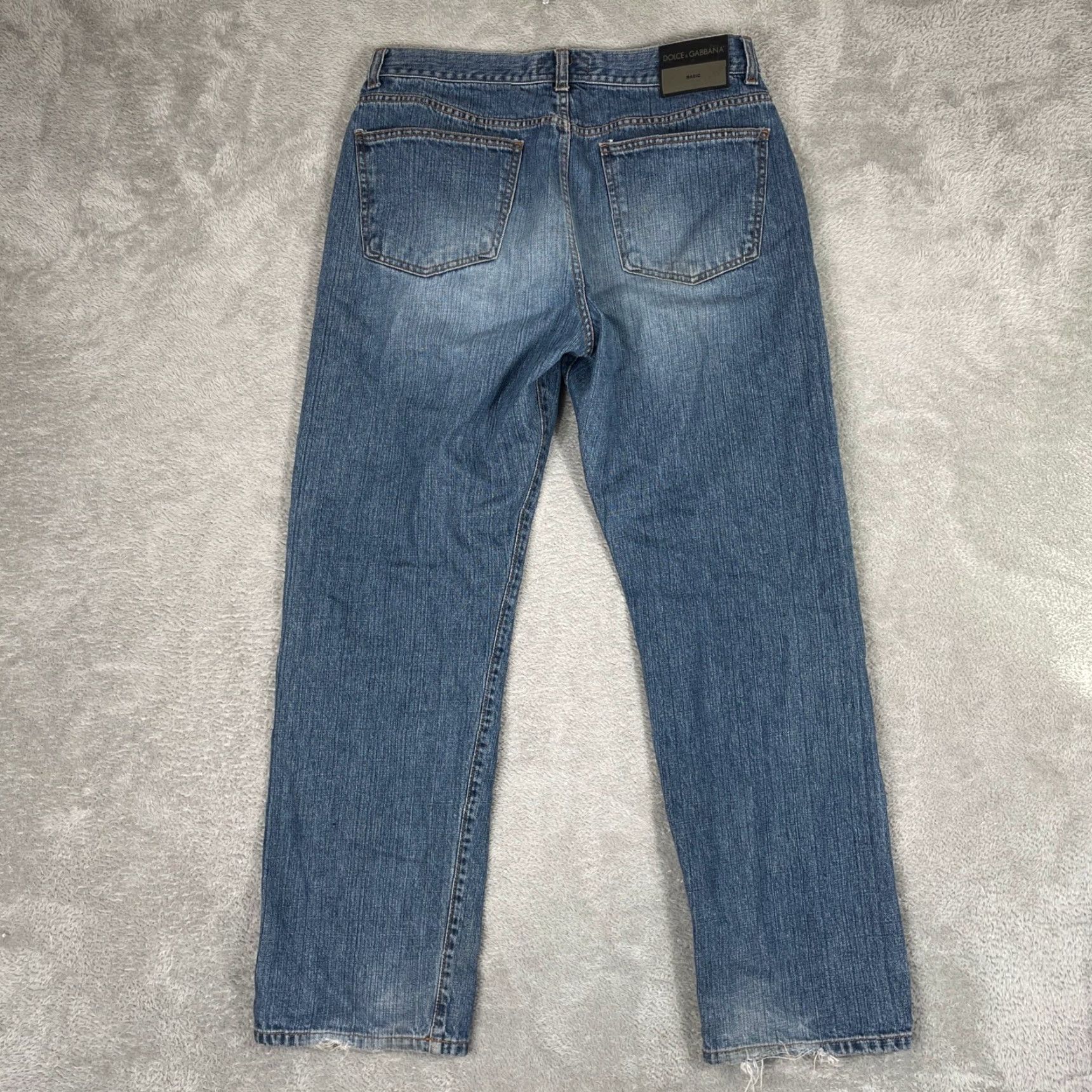 Dolce & Gabbana VINTAGE Dolce & Gabbana Jeans Mens 32x30 Blue Straight Leg Denim Designer 90s Retro Hipster Size US 32 / EU 48 - 2 Thumbnail